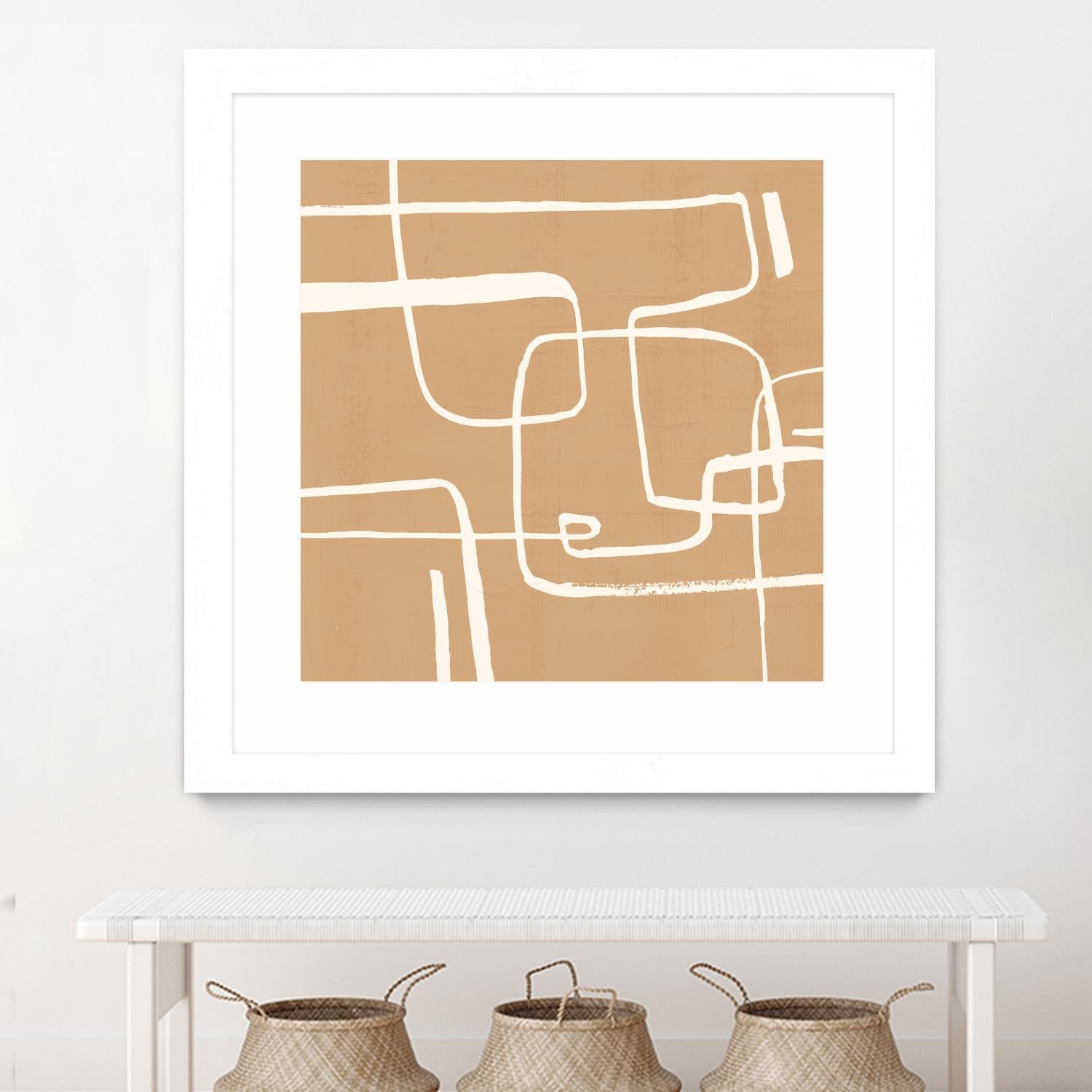 Wayfinder I by Victoria Barnes on GIANT ART - beige abstract abstract