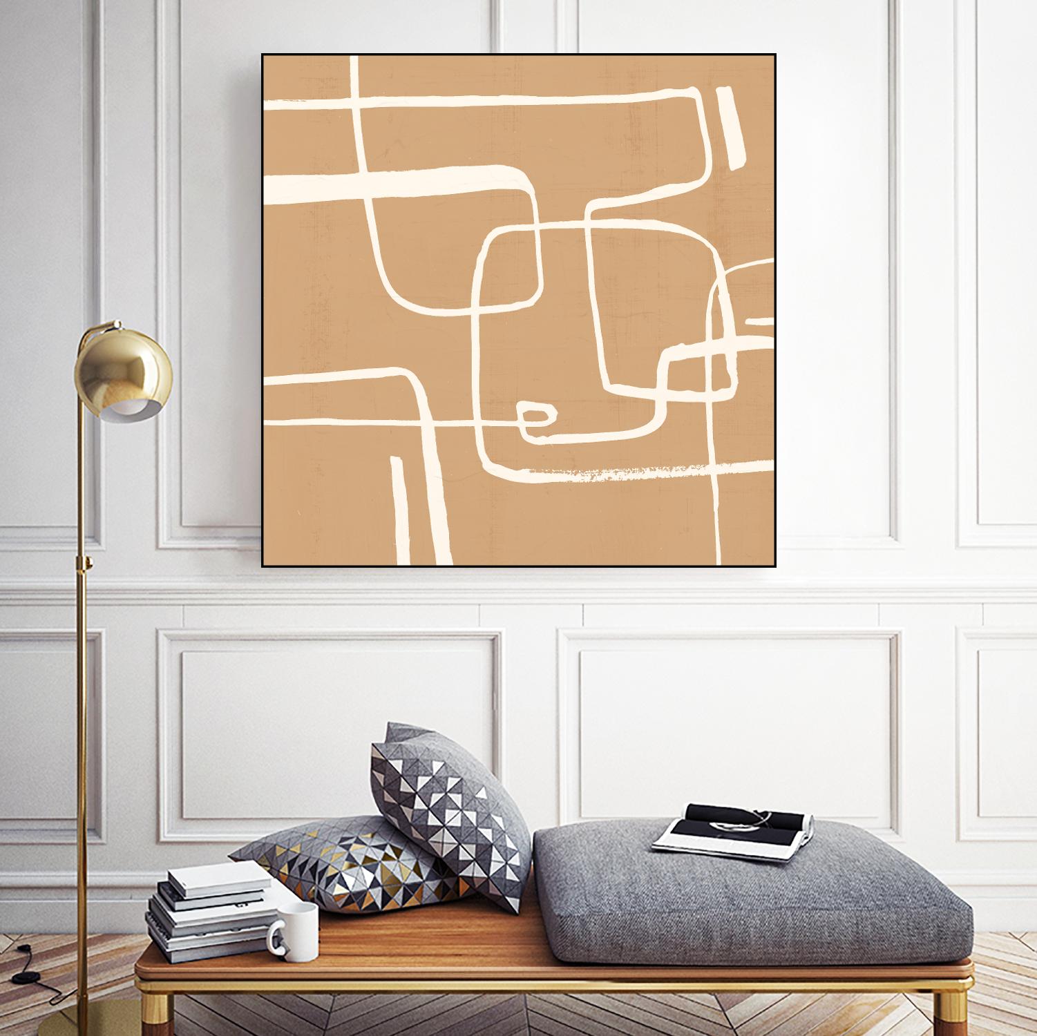 Wayfinder I by Victoria Barnes on GIANT ART - beige abstract abstract