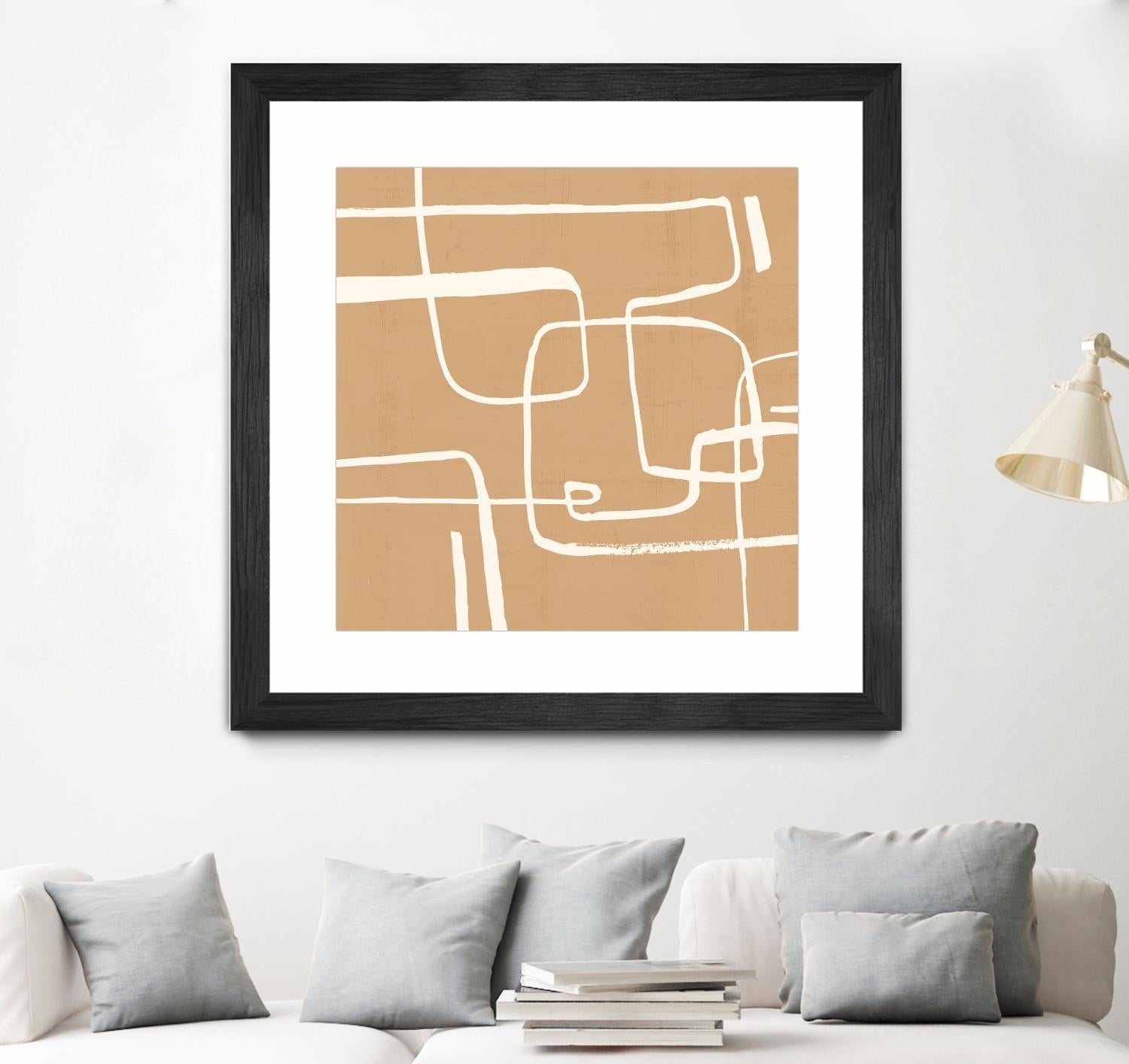 Wayfinder I by Victoria Barnes on GIANT ART - beige abstract abstract