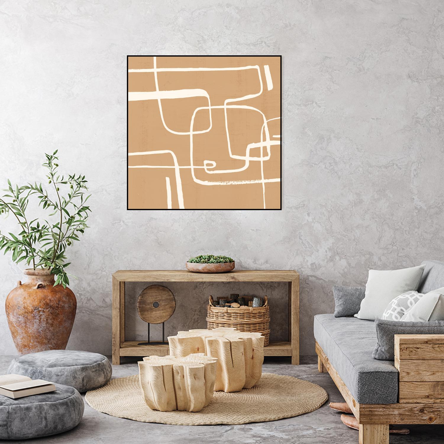 Wayfinder I by Victoria Barnes on GIANT ART - beige abstract abstract