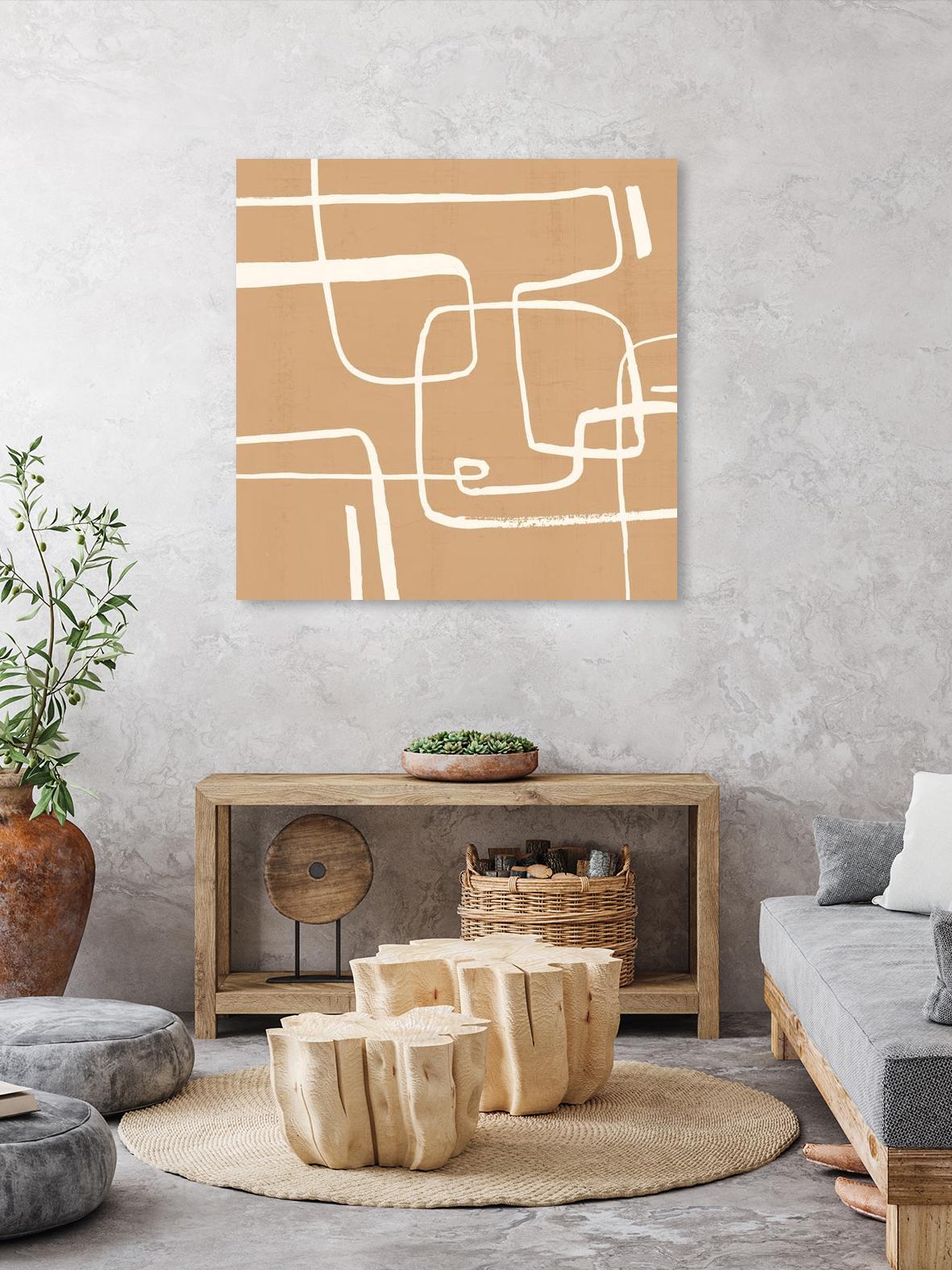 Wayfinder I by Victoria Barnes on GIANT ART - beige abstract abstract