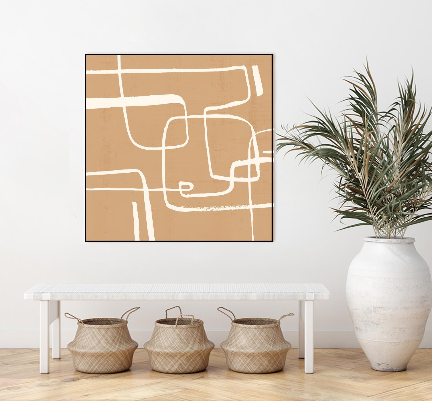 Wayfinder I by Victoria Barnes on GIANT ART - beige abstract abstract