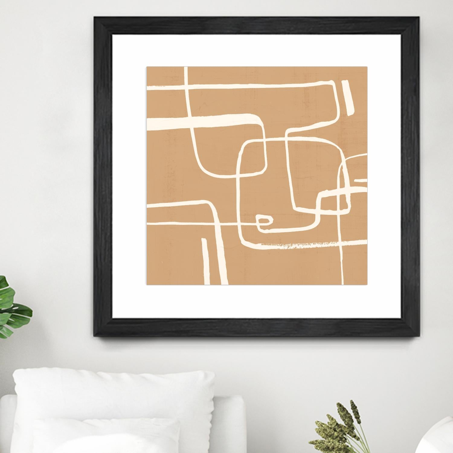 Wayfinder I by Victoria Barnes on GIANT ART - beige abstract abstract