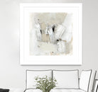 Neutral Brushstrokes I by Victoria Barnes on GIANT ART - beige abstract abstract