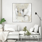 Neutral Brushstrokes I by Victoria Barnes on GIANT ART - beige abstract abstract