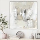 Neutral Brushstrokes I by Victoria Barnes on GIANT ART - beige abstract abstract