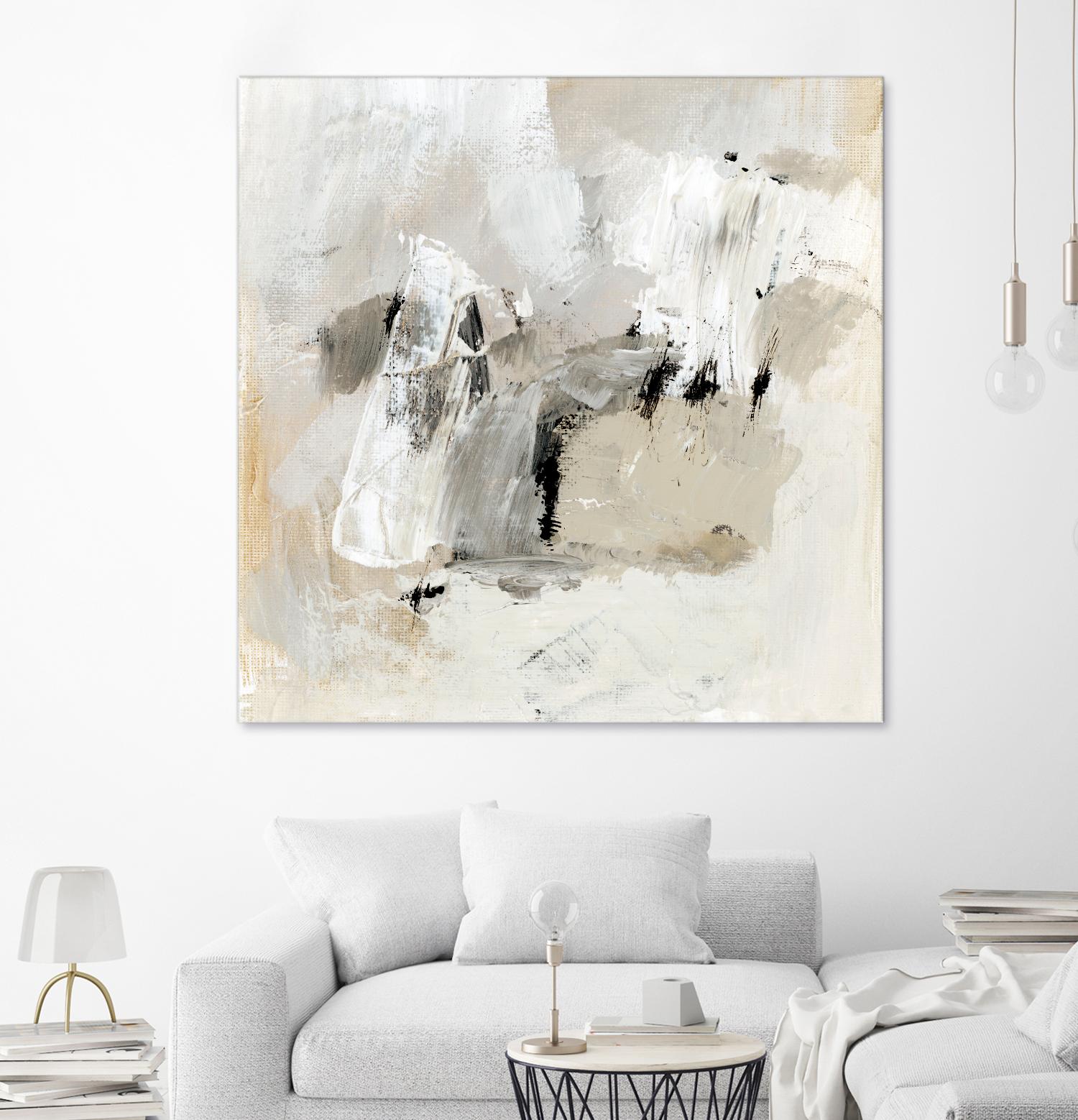 Neutral Brushstrokes II by Victoria Barnes on GIANT ART - beige abstract abstract
