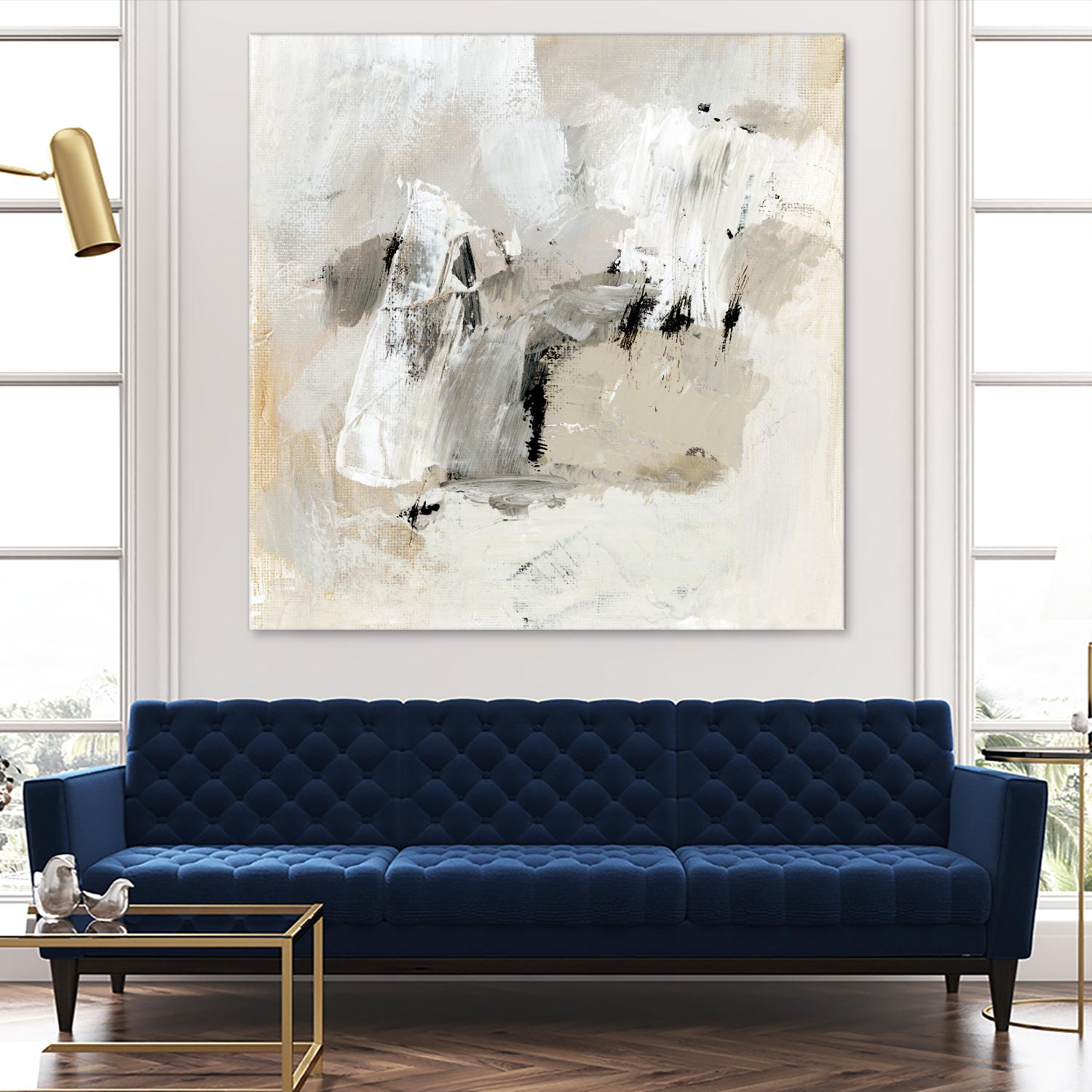 Neutral Brushstrokes II by Victoria Barnes on GIANT ART - beige abstract abstract