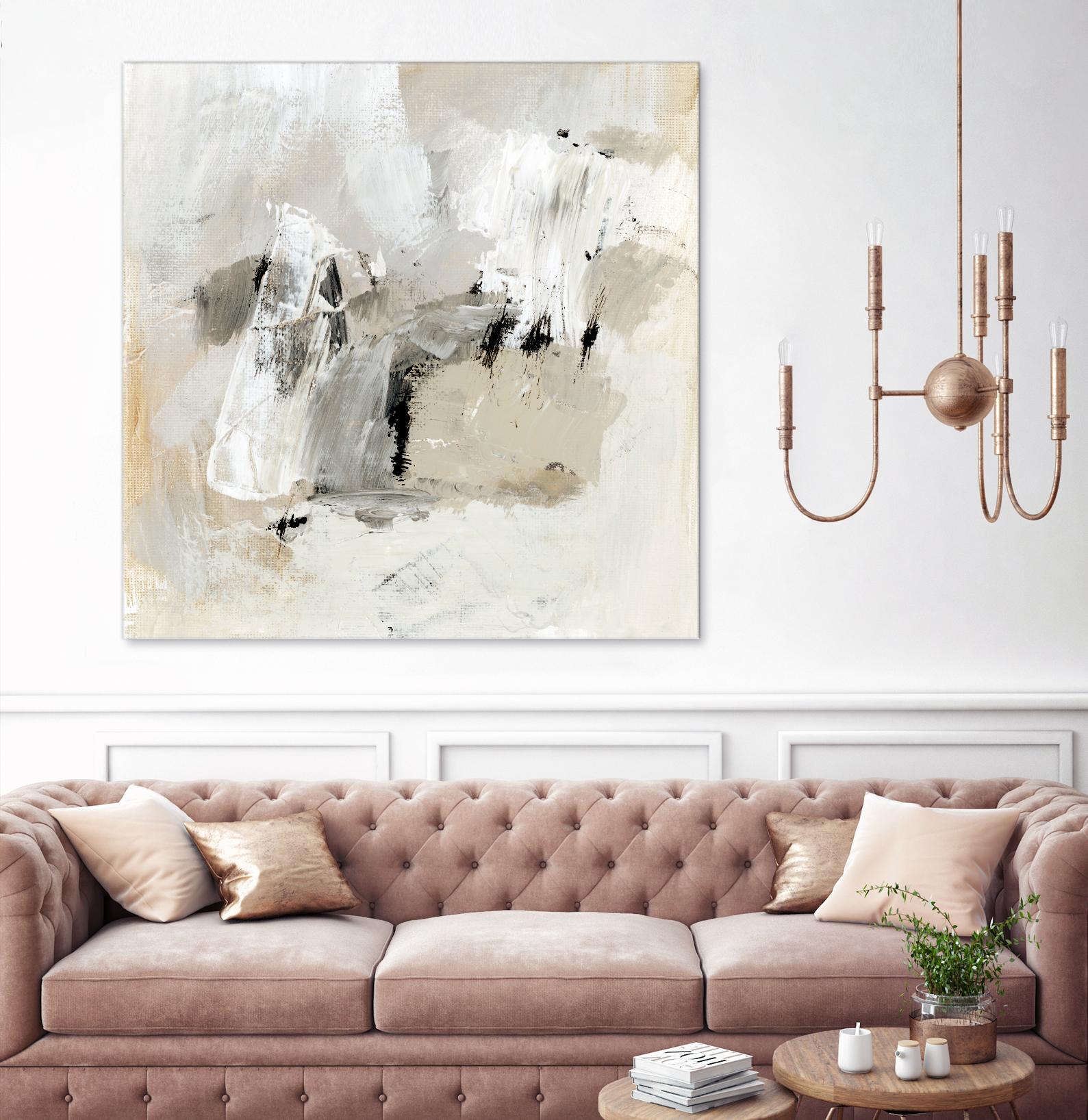 Neutral Brushstrokes II by Victoria Barnes on GIANT ART - beige abstract abstract