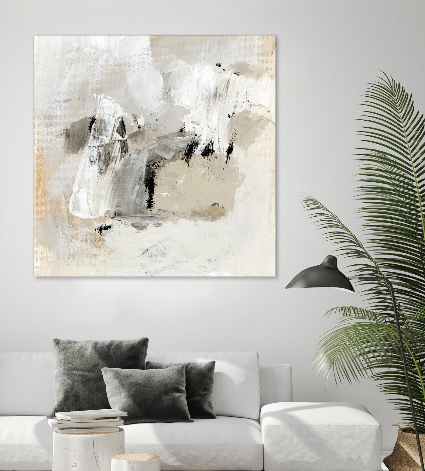 Neutral Brushstrokes II by Victoria Barnes on GIANT ART - beige abstract abstract