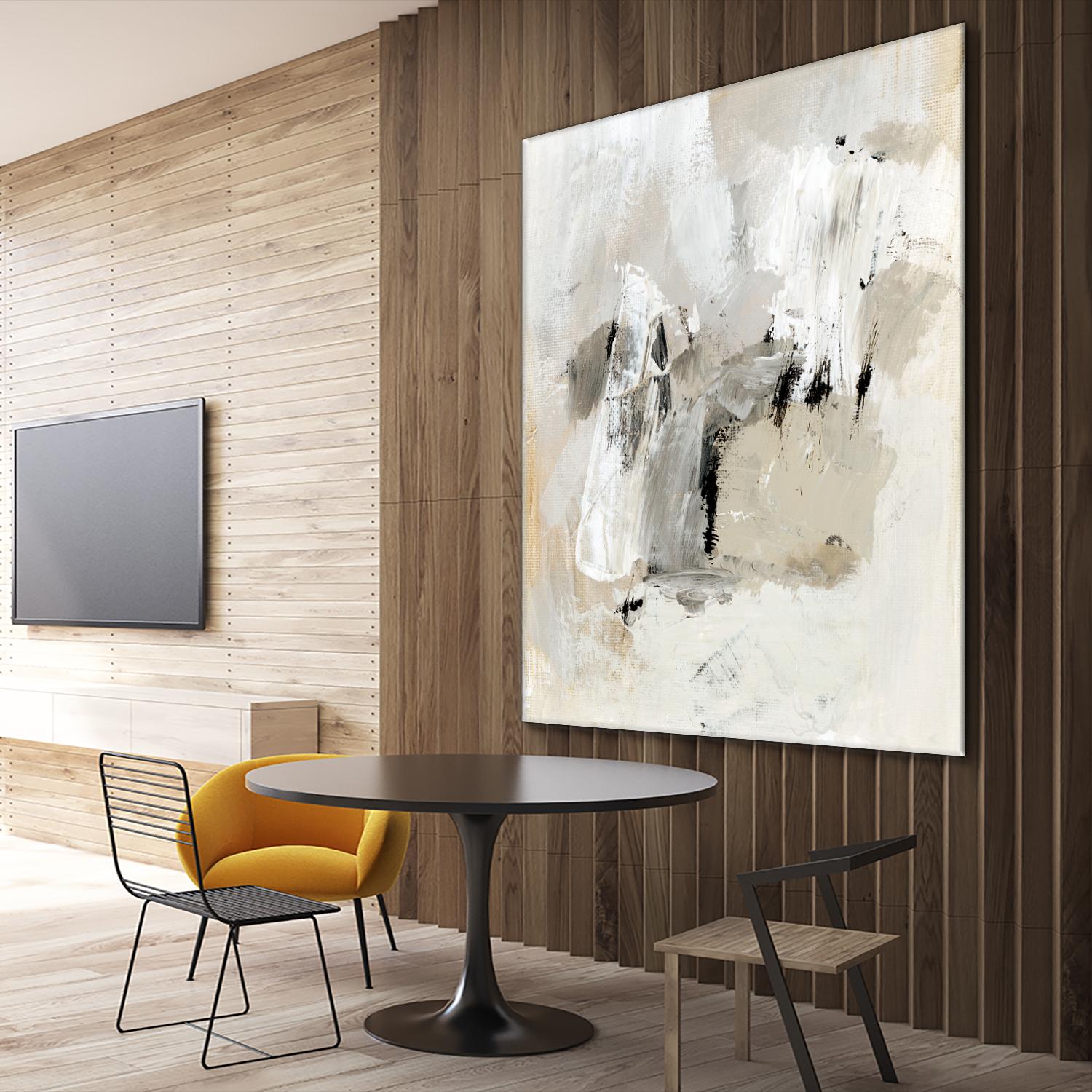 Neutral Brushstrokes II by Victoria Barnes on GIANT ART - beige abstract abstract