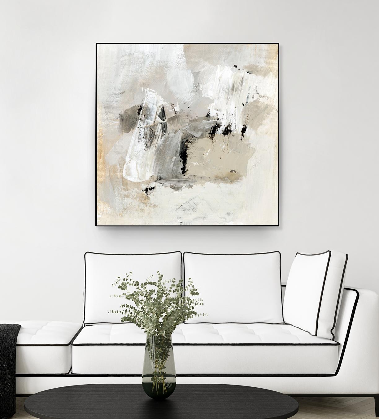 Neutral Brushstrokes II by Victoria Barnes on GIANT ART - beige abstract abstract