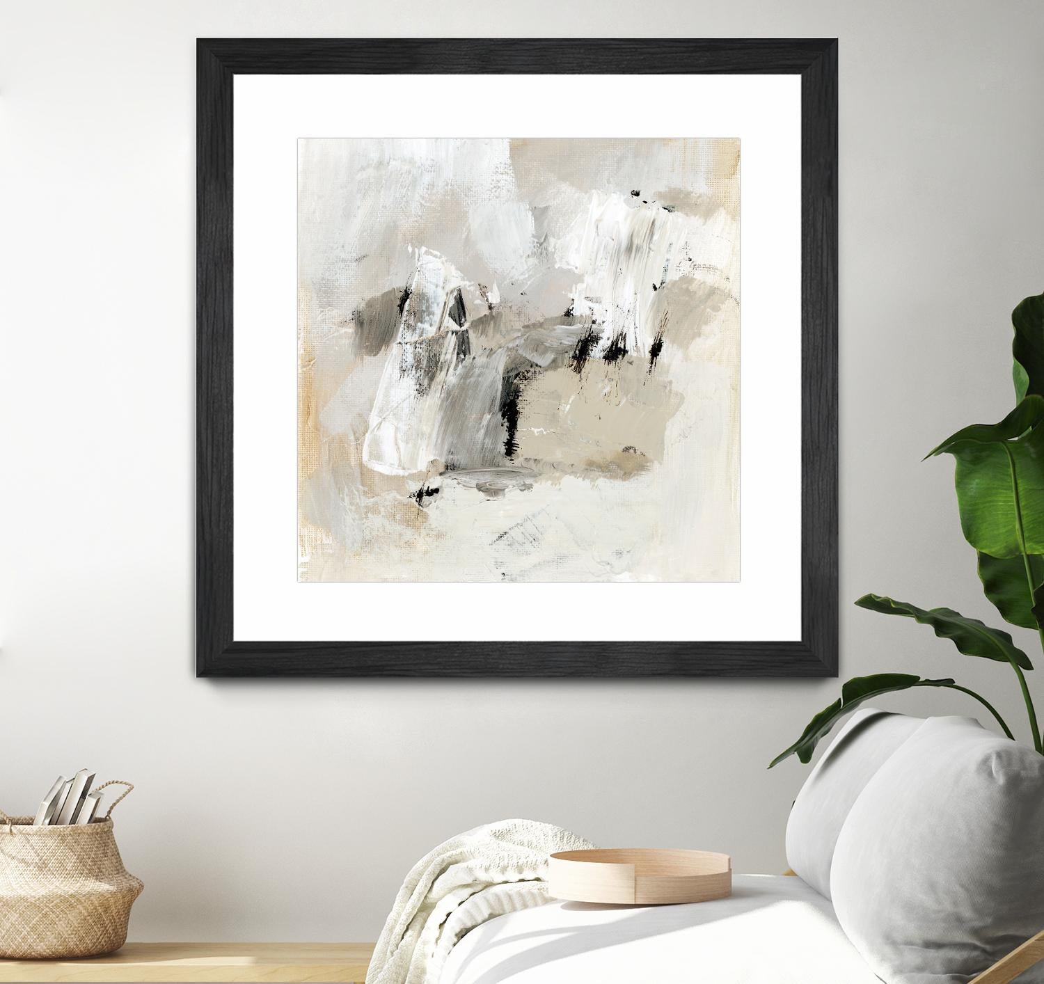 Neutral Brushstrokes II by Victoria Barnes on GIANT ART - beige abstract abstract