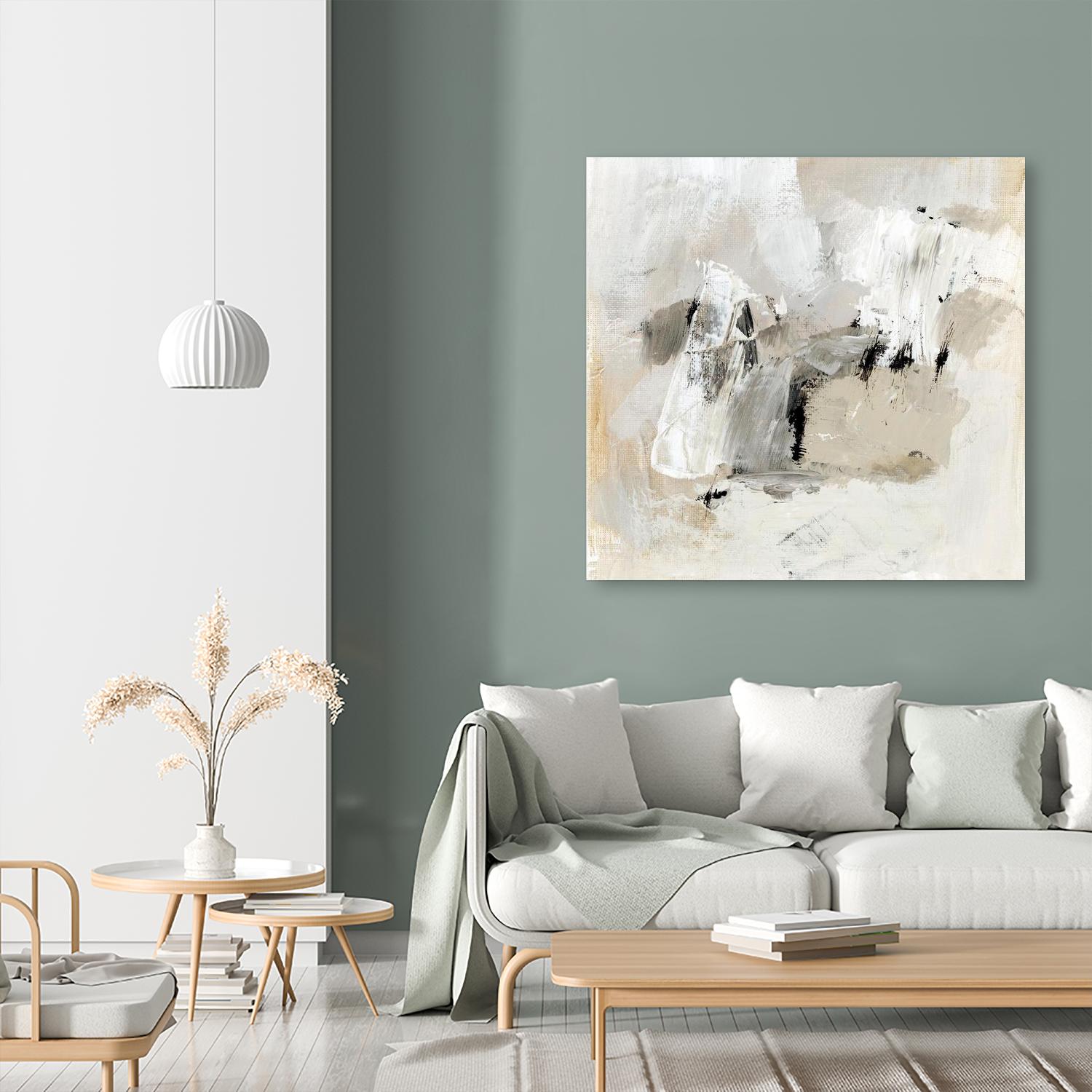 Neutral Brushstrokes II by Victoria Barnes on GIANT ART - beige abstract abstract