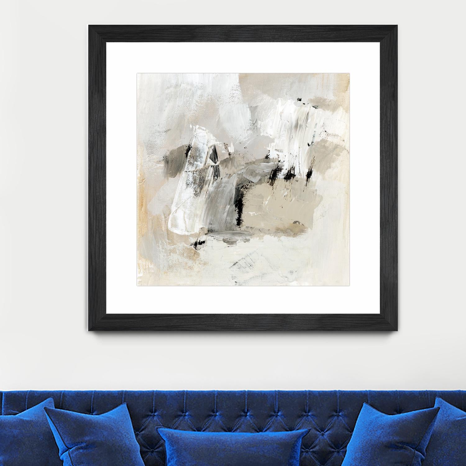 Neutral Brushstrokes II by Victoria Barnes on GIANT ART - beige abstract abstract