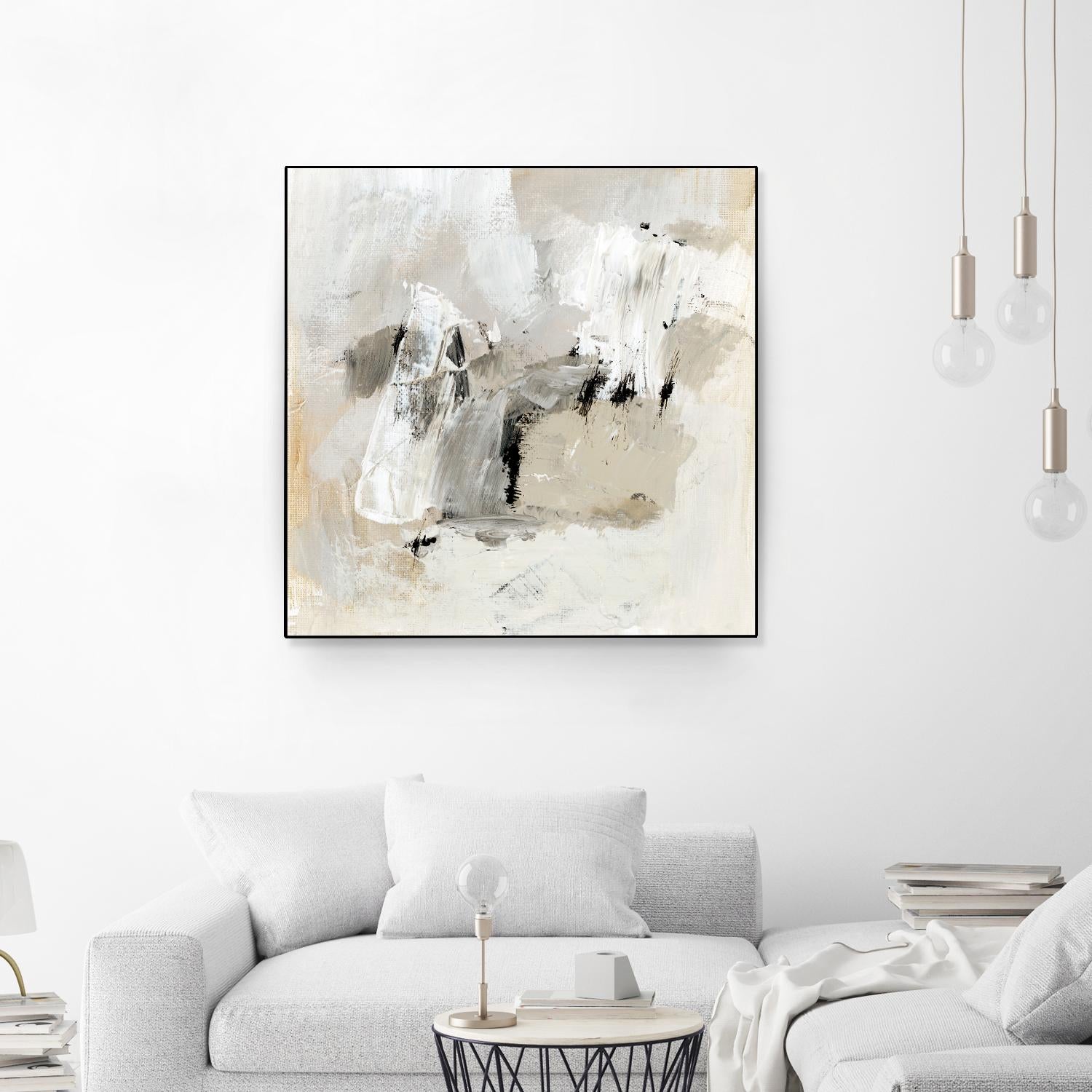 Neutral Brushstrokes II by Victoria Barnes on GIANT ART - beige abstract abstract
