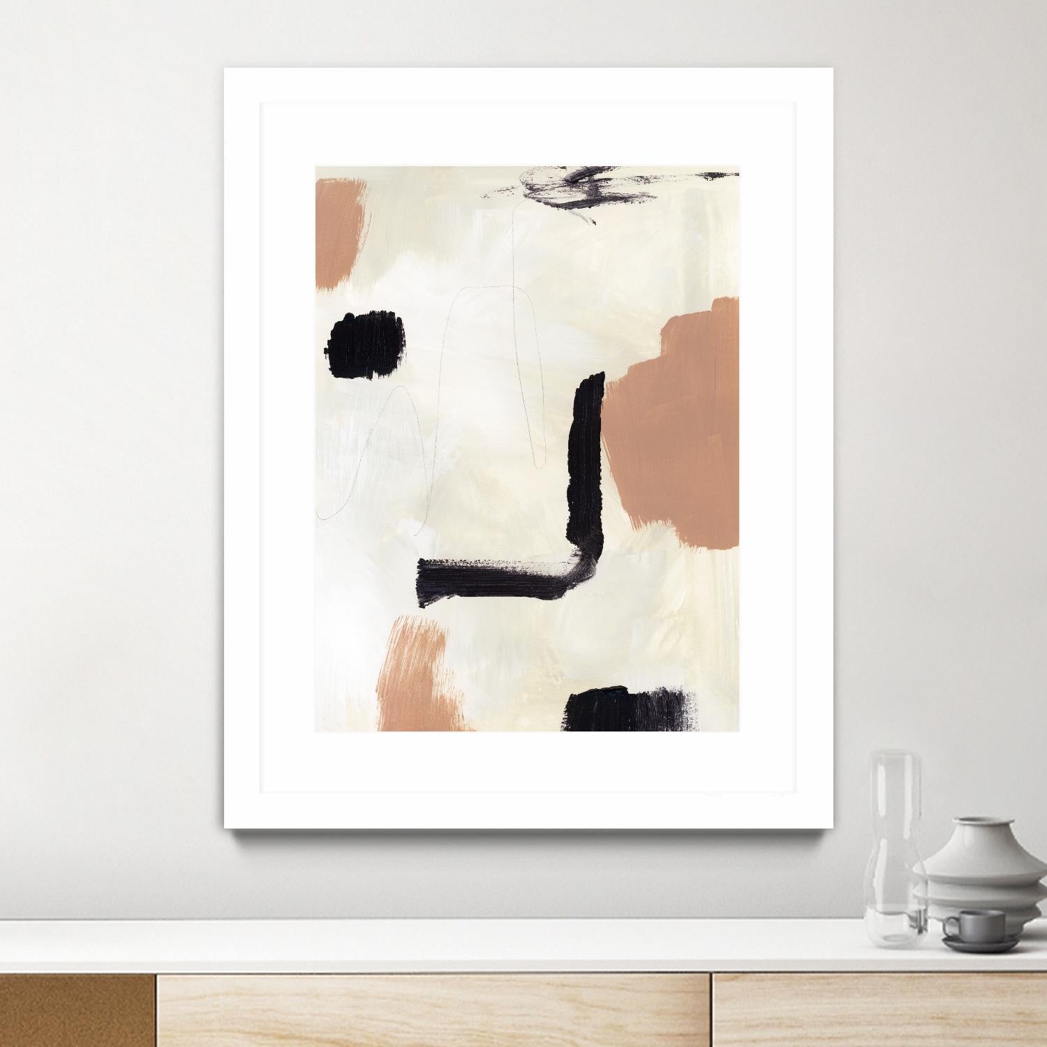 Dialogue I by Victoria Barnes on GIANT ART - beige abstract abstract
