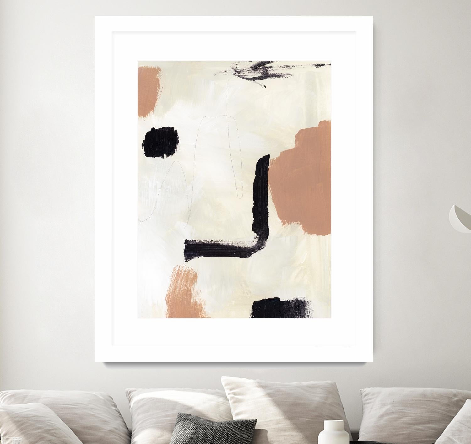 Dialogue I by Victoria Barnes on GIANT ART - beige abstract abstract