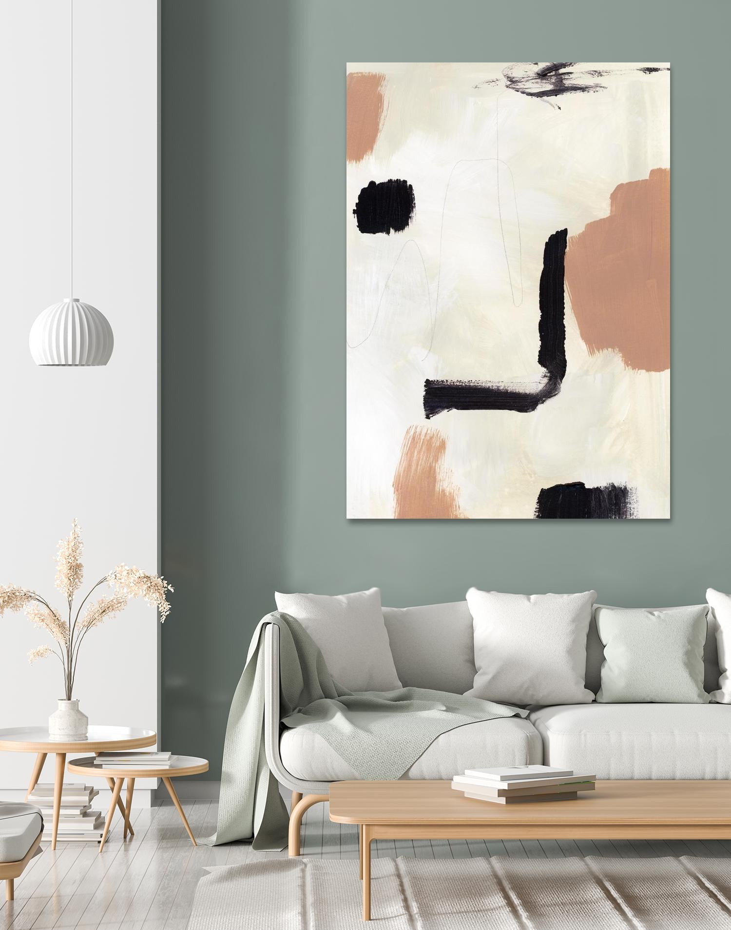 Dialogue I by Victoria Barnes on GIANT ART - beige abstract abstract