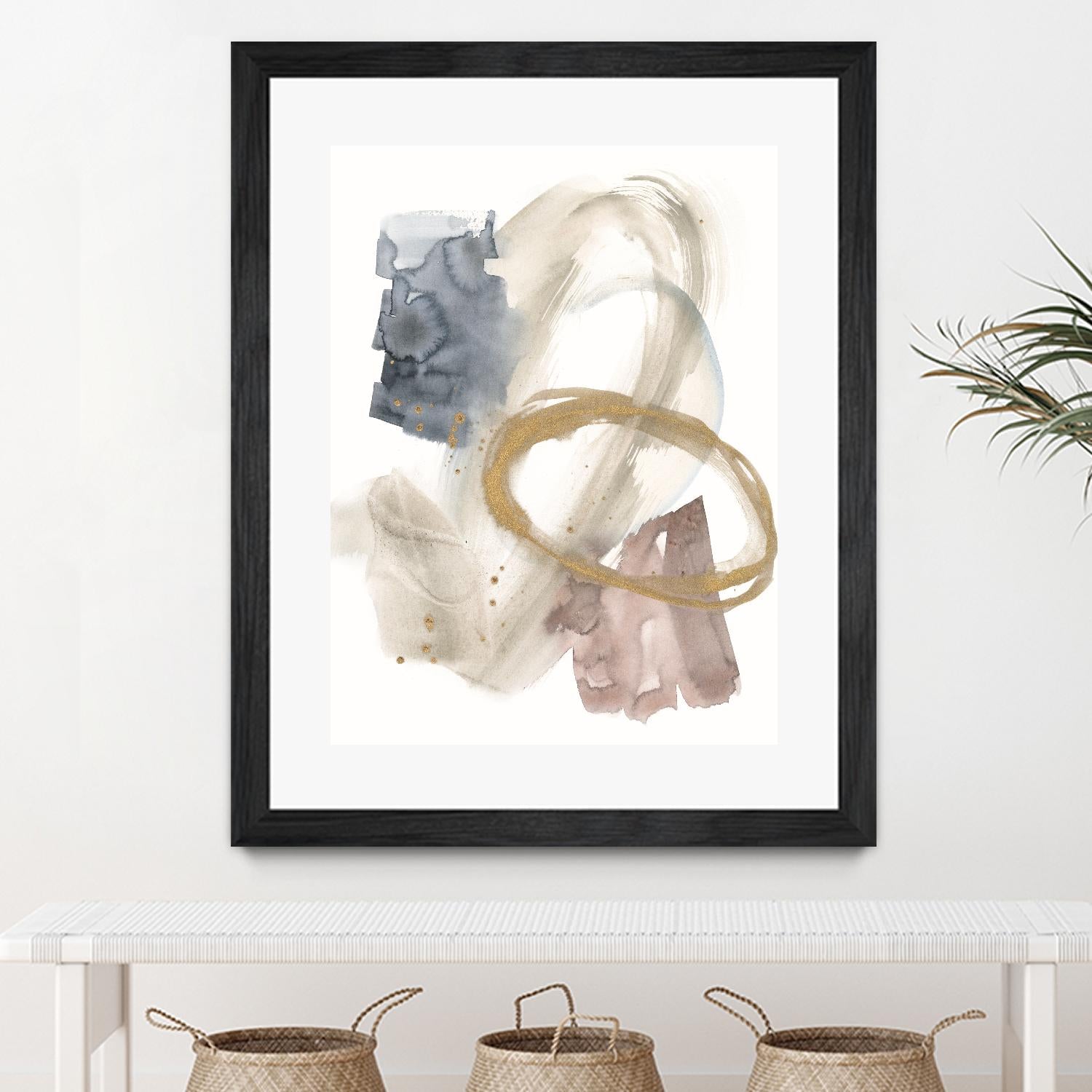 Golden Ring II by Jennifer Goldberger on GIANT ART - gold abstract abstract