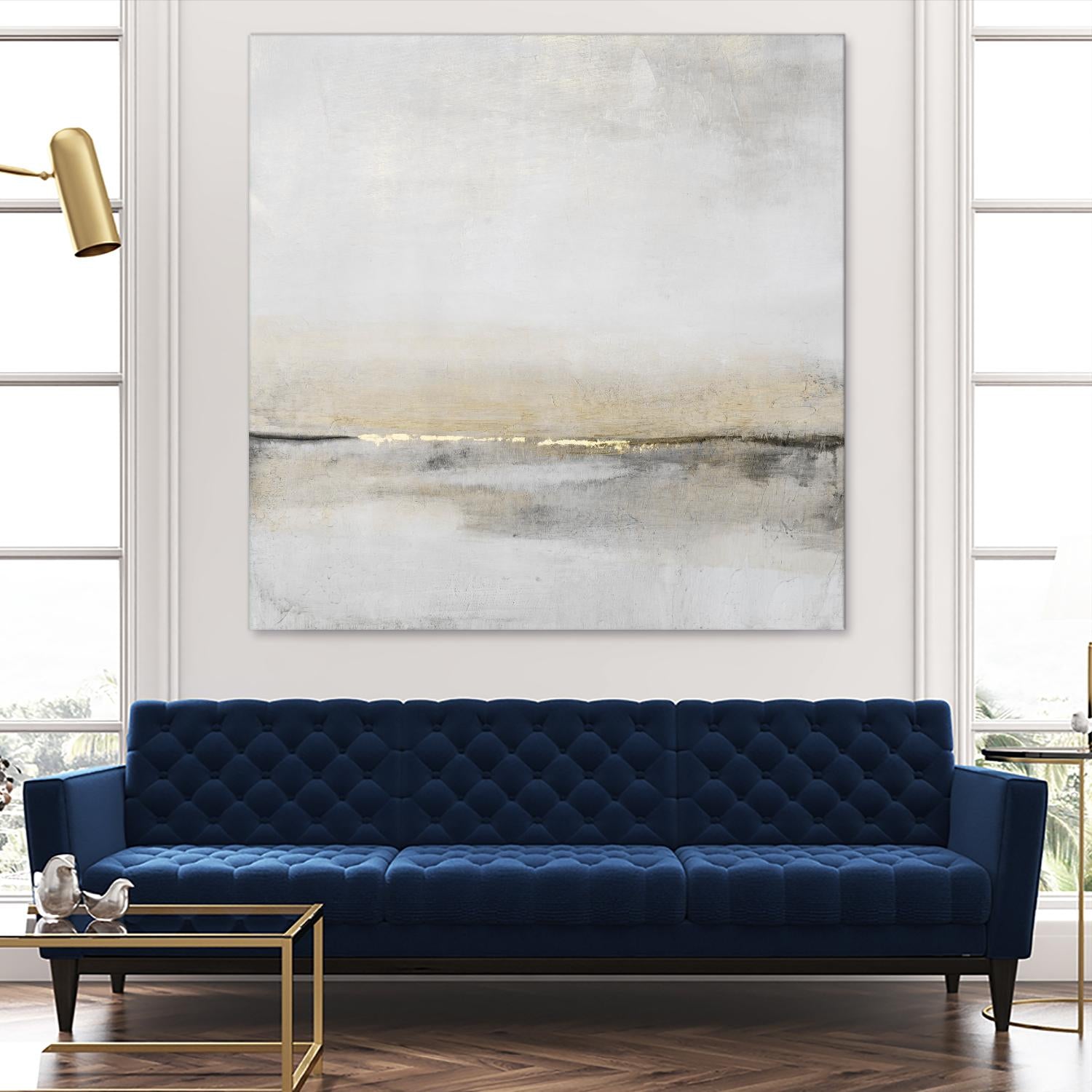 Horizontal Flow I by Tim OToole on GIANT ART - gold abstract abstract