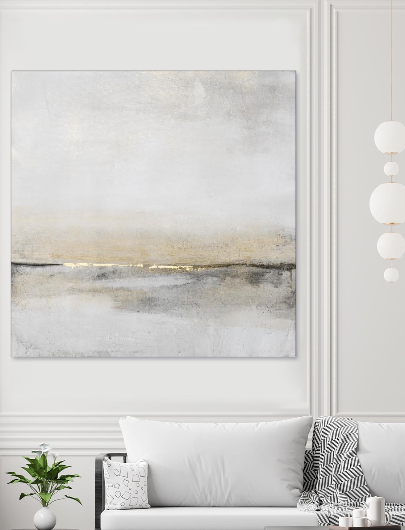 Horizontal Flow I by Tim OToole on GIANT ART - gold abstract abstract