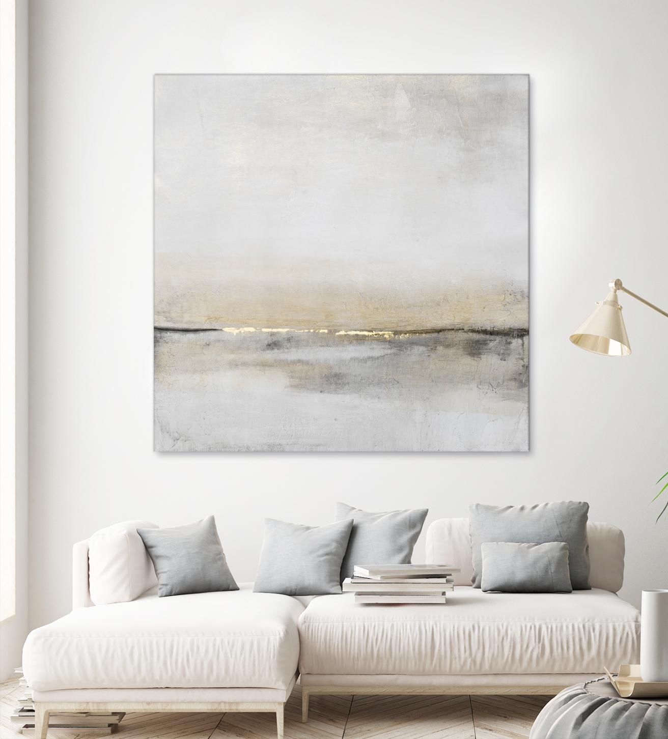 Horizontal Flow I by Tim OToole on GIANT ART - gold abstract abstract