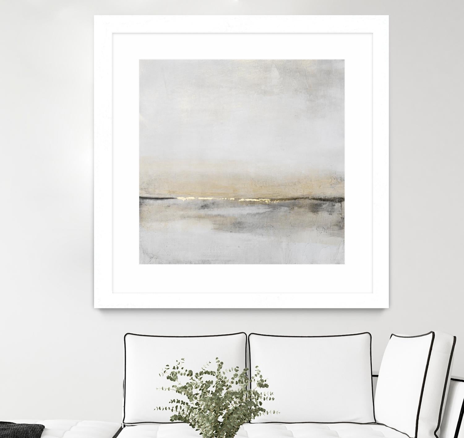 Horizontal Flow I by Tim OToole on GIANT ART - gold abstract abstract