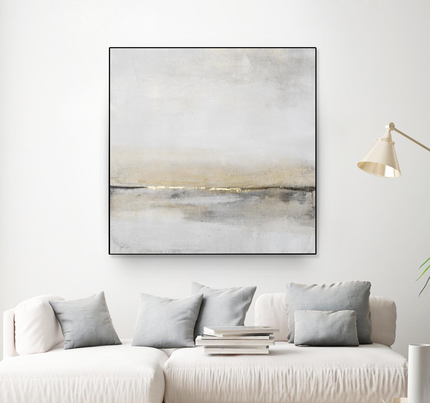 Horizontal Flow I by Tim OToole on GIANT ART - gold abstract abstract