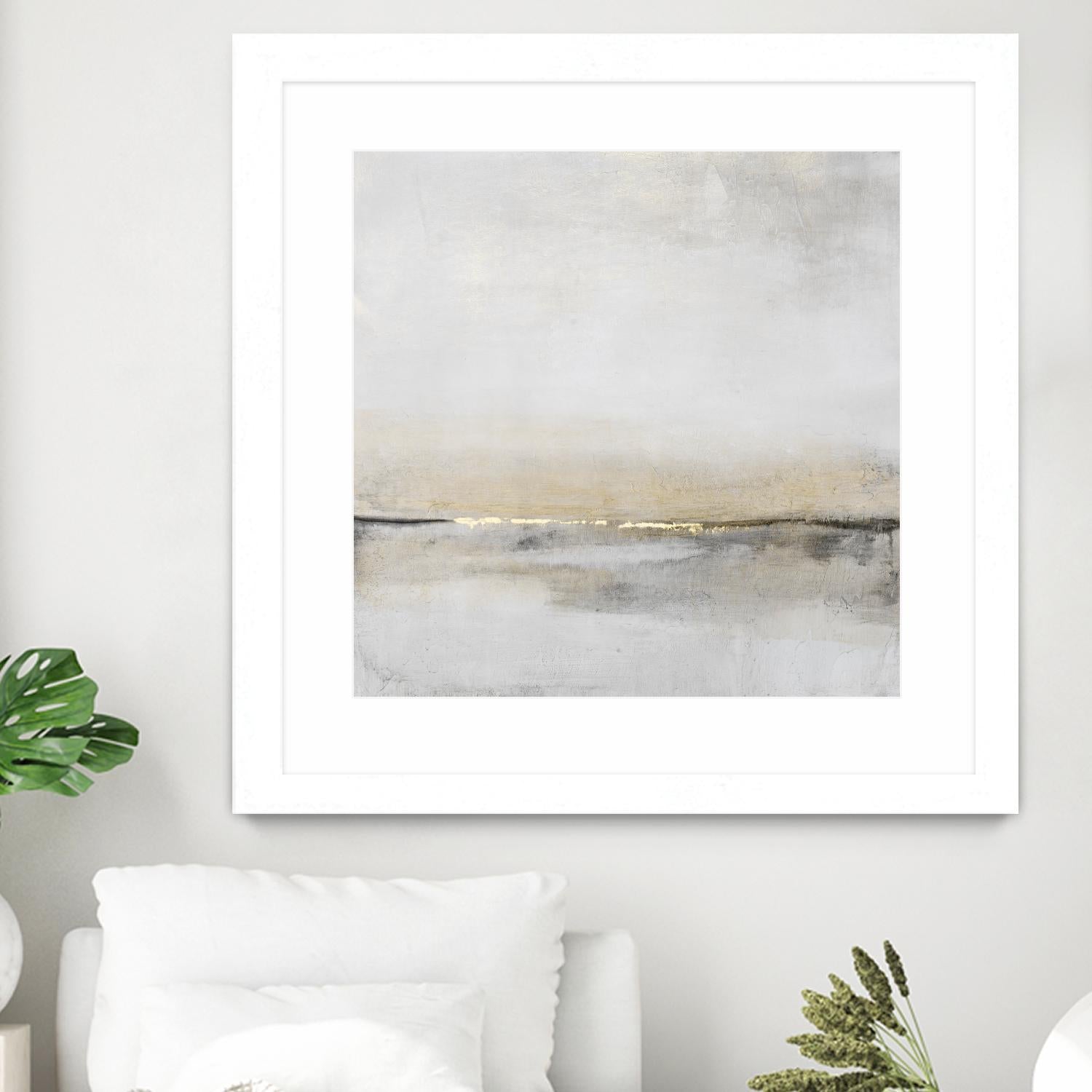 Horizontal Flow I by Tim OToole on GIANT ART - gold abstract abstract