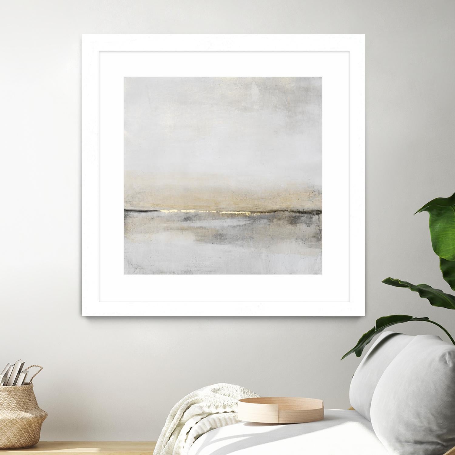 Horizontal Flow I by Tim OToole on GIANT ART - gold abstract abstract