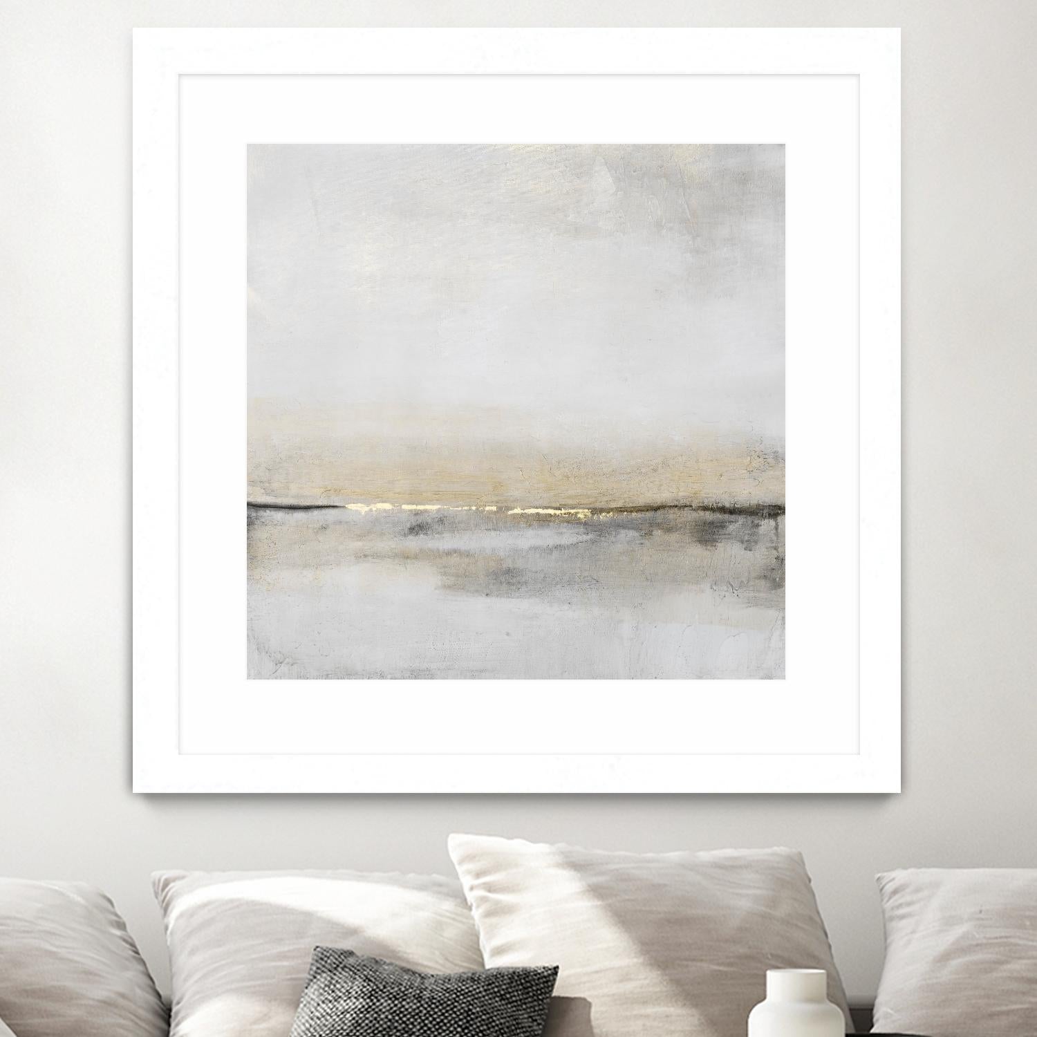 Horizontal Flow I by Tim OToole on GIANT ART - gold abstract abstract