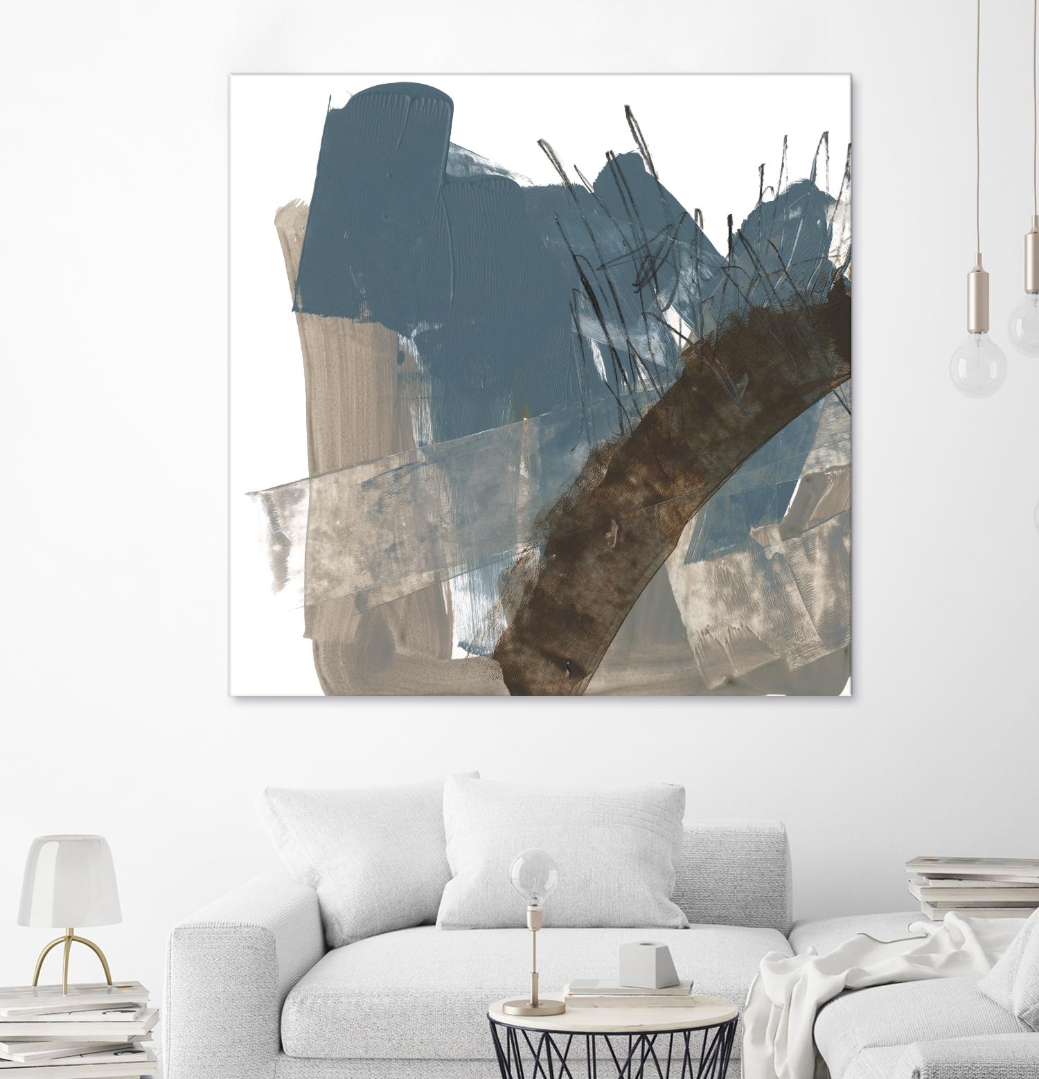 Neutral Arc I by Jennifer Goldberger on GIANT ART - white abstract abstract