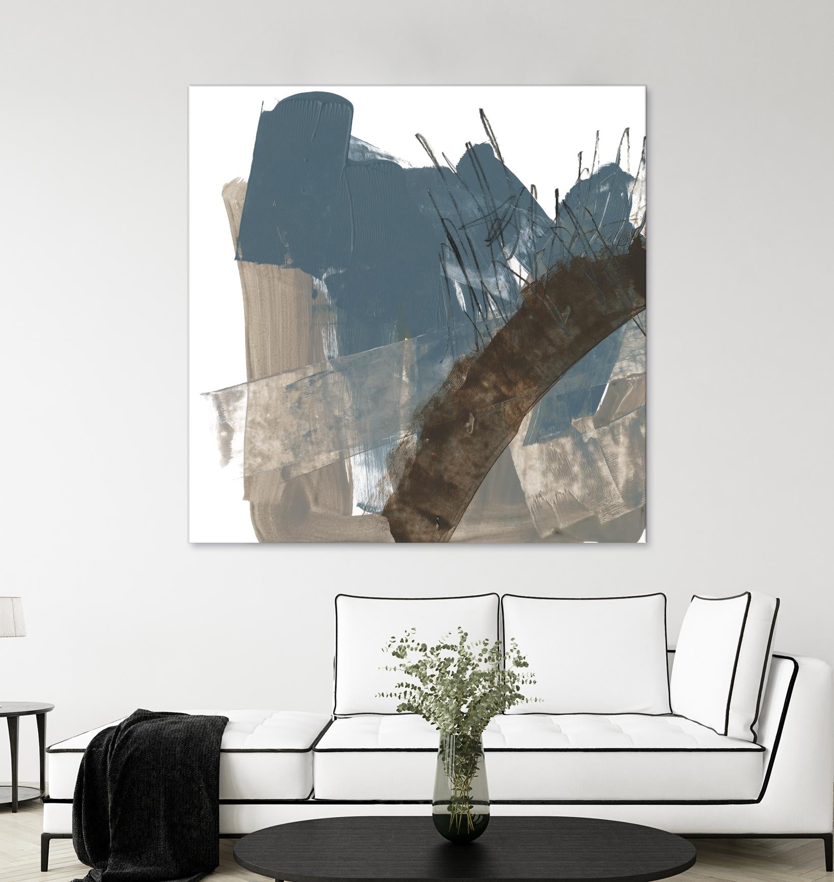 Neutral Arc I by Jennifer Goldberger on GIANT ART - white abstract abstract