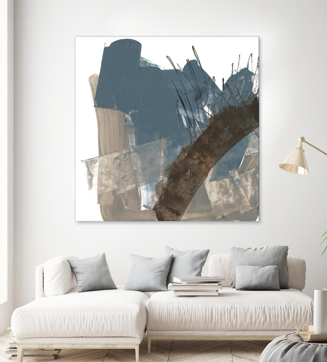 Neutral Arc I by Jennifer Goldberger on GIANT ART - white abstract abstract