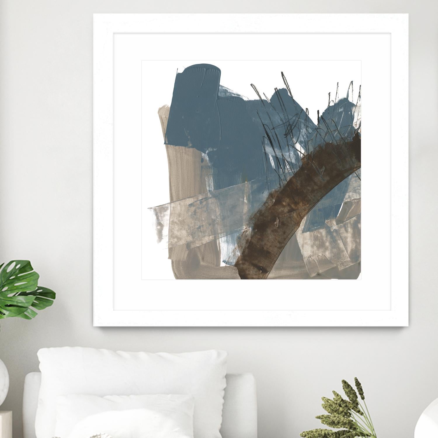 Neutral Arc I by Jennifer Goldberger on GIANT ART - white abstract abstract