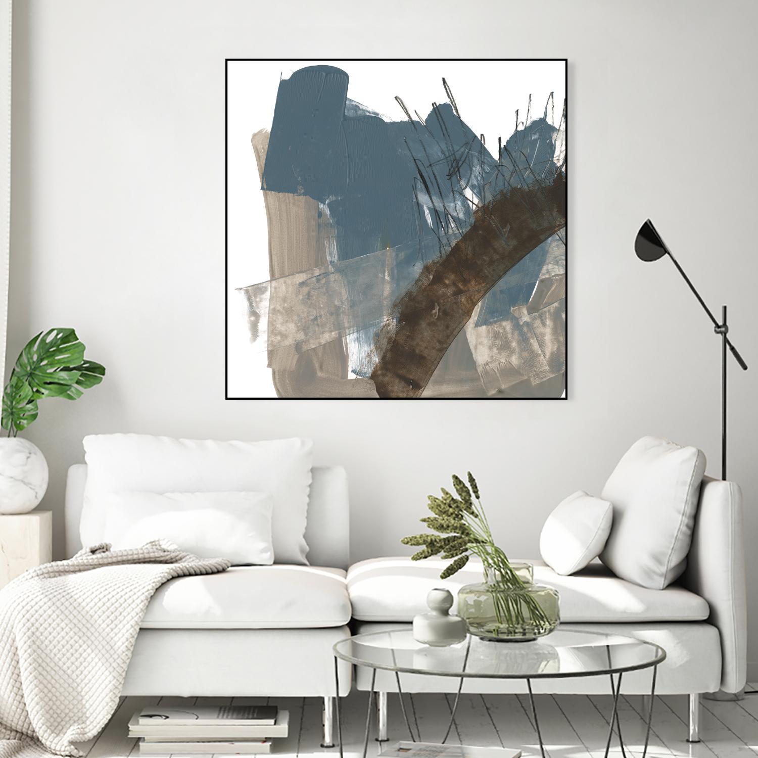 Neutral Arc I by Jennifer Goldberger on GIANT ART - white abstract abstract