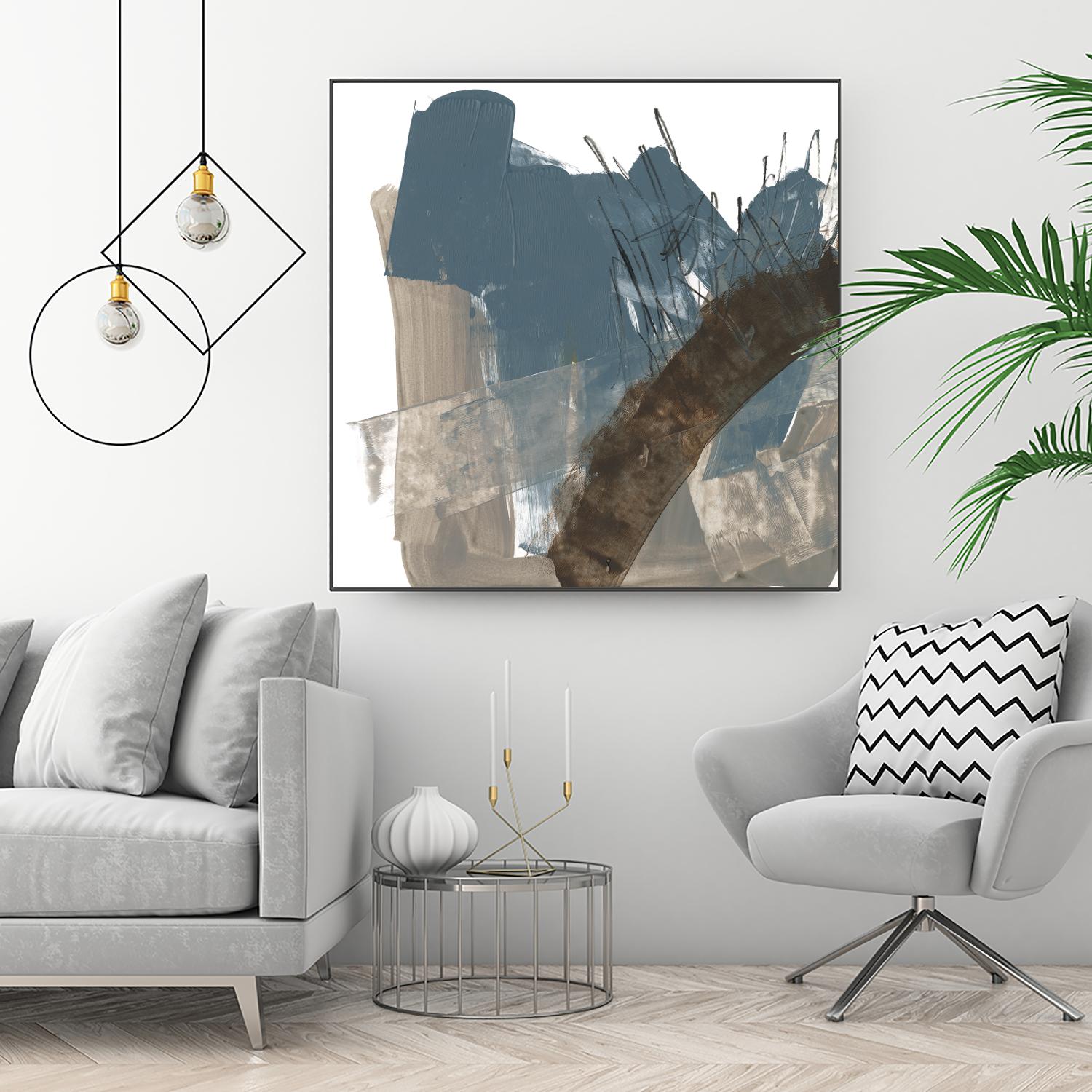 Neutral Arc I by Jennifer Goldberger on GIANT ART - white abstract abstract