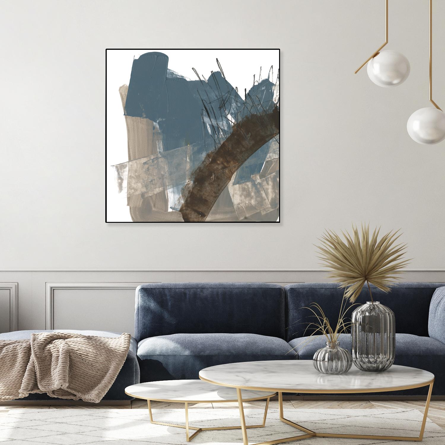 Neutral Arc I by Jennifer Goldberger on GIANT ART - white abstract abstract