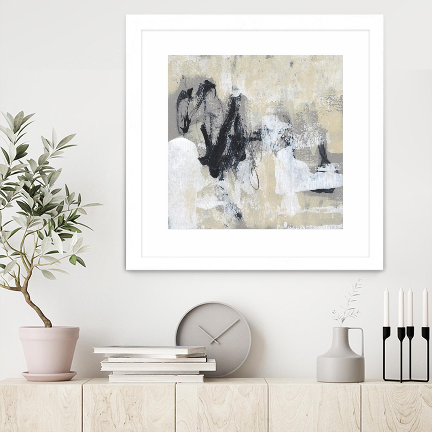 Neutral Exercise I by Jennifer Goldberger on GIANT ART - white abstract abstract
