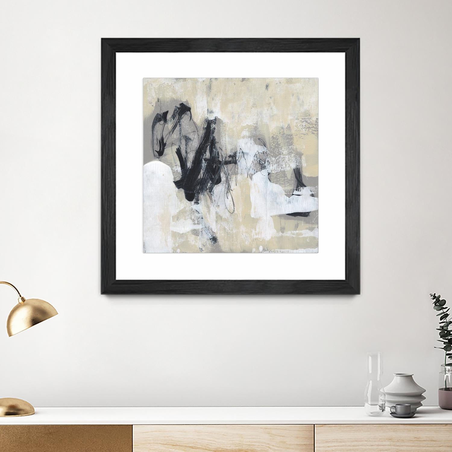 Neutral Exercise I by Jennifer Goldberger on GIANT ART - white abstract abstract