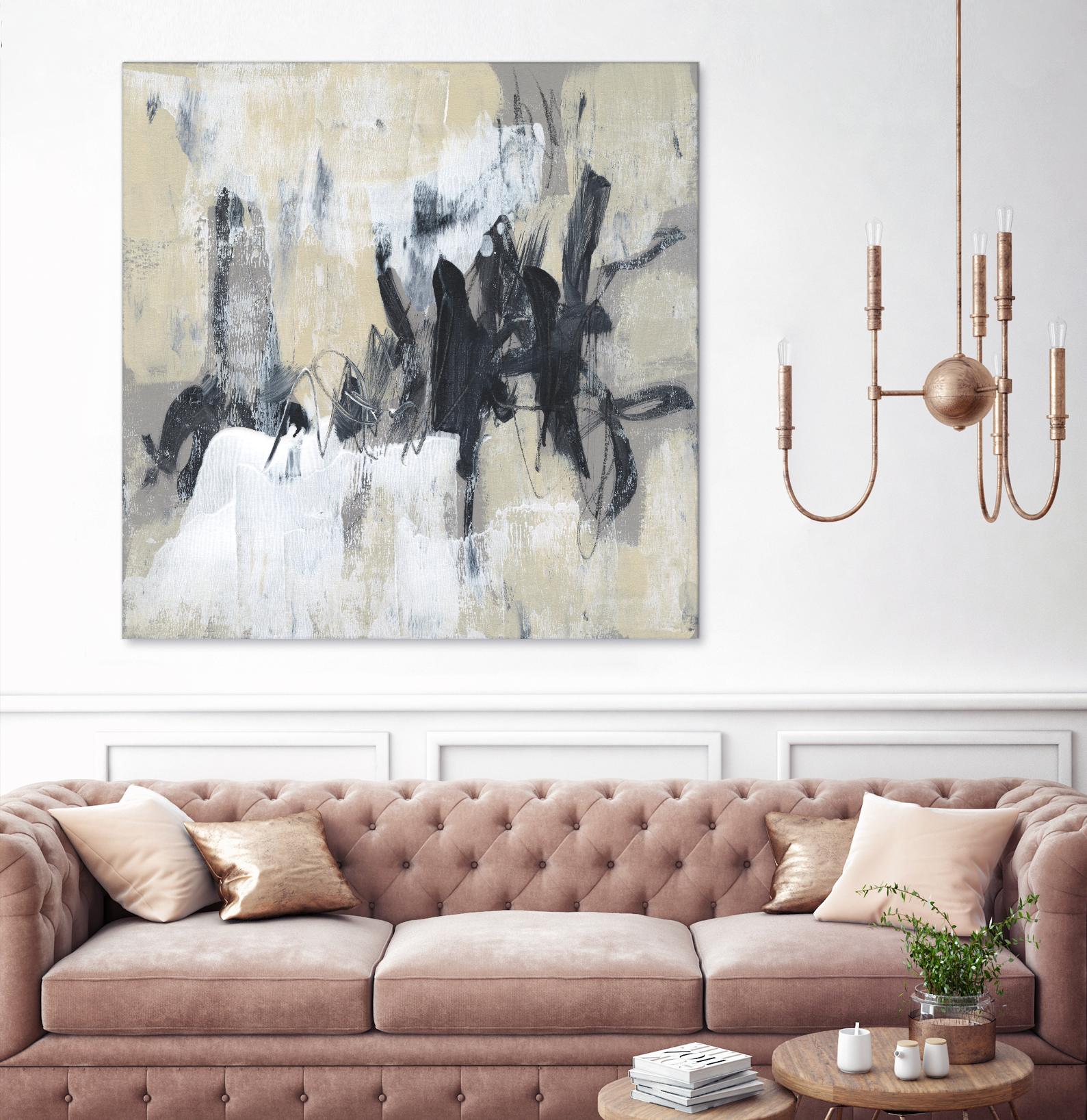 Neutral Exercise II by Jennifer Goldberger on GIANT ART - beige abstract abstract