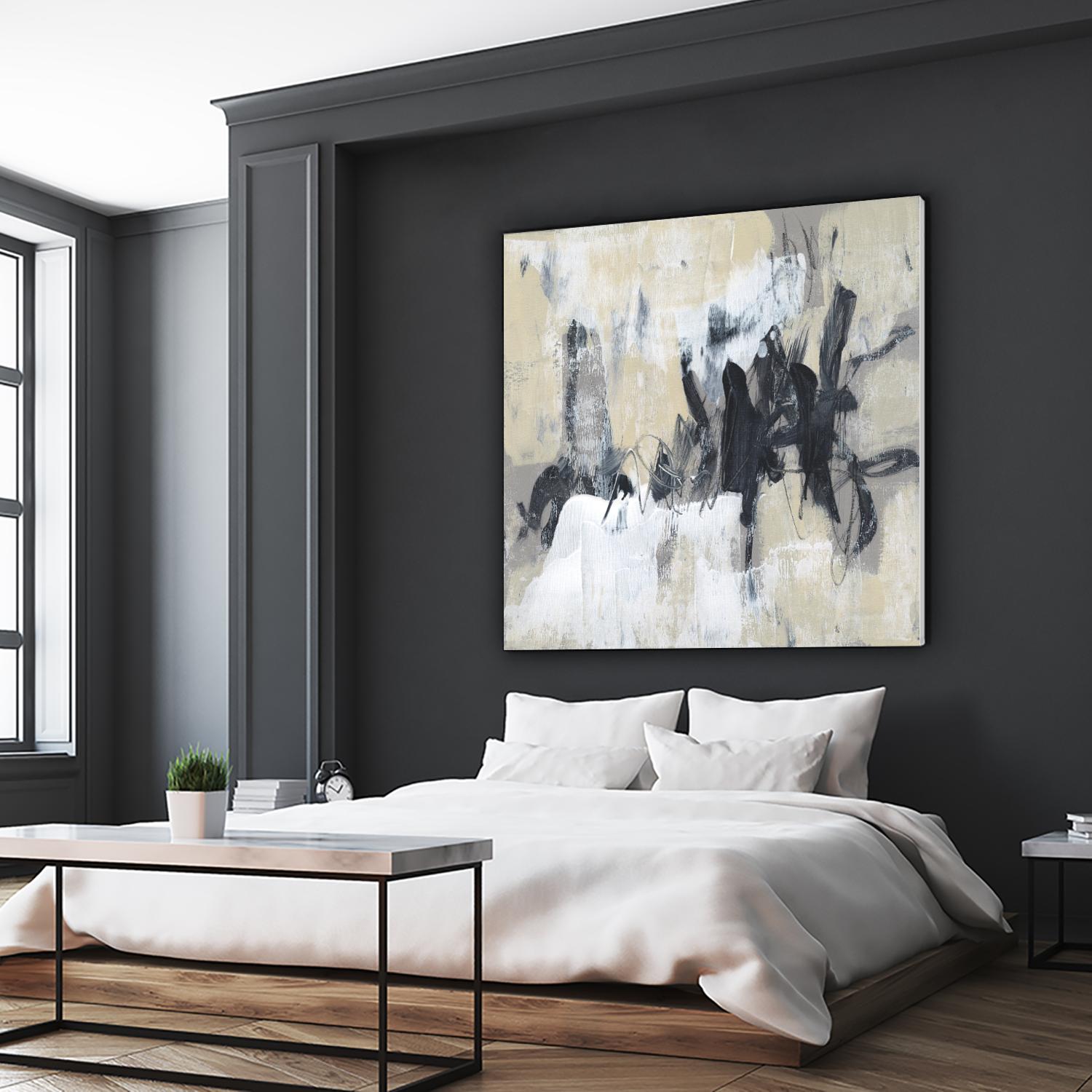 Neutral Exercise II by Jennifer Goldberger on GIANT ART - beige abstract abstract