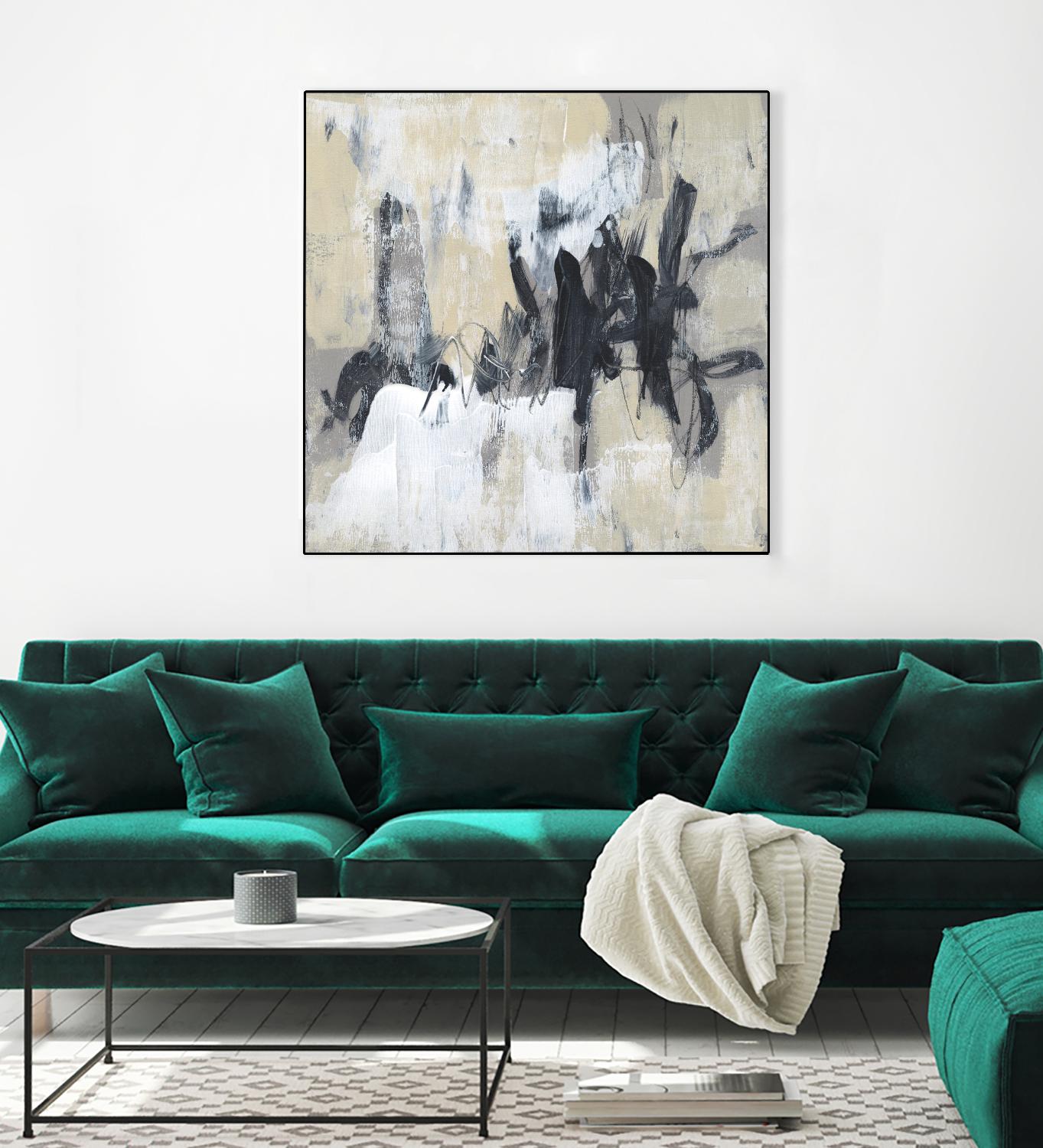 Neutral Exercise II by Jennifer Goldberger on GIANT ART - beige abstract abstract