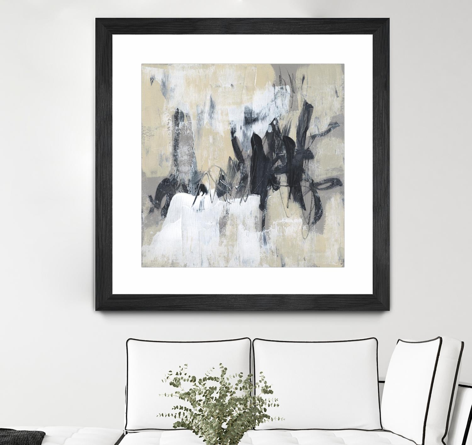 Neutral Exercise II by Jennifer Goldberger on GIANT ART - beige abstract abstract