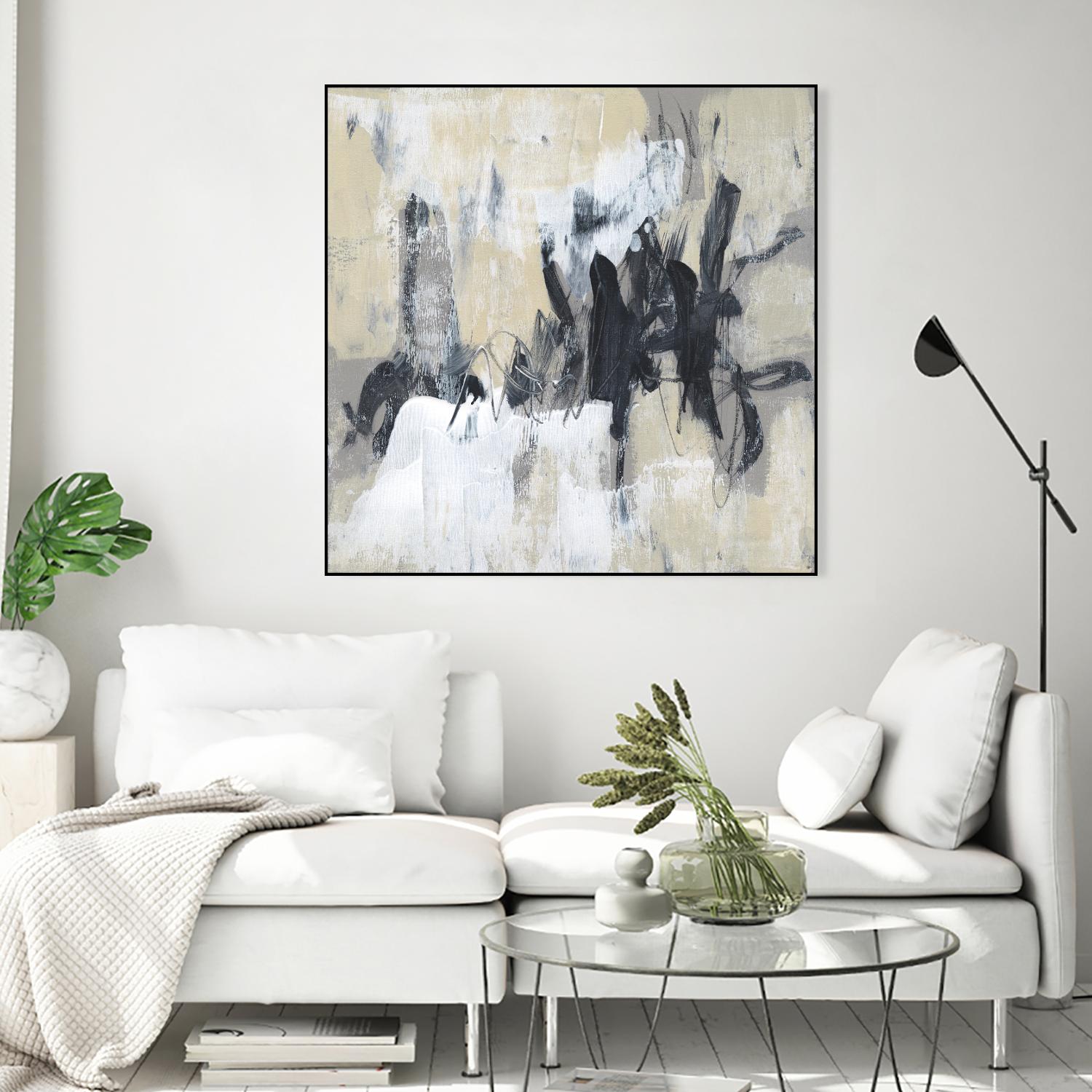 Neutral Exercise II by Jennifer Goldberger on GIANT ART - beige abstract abstract