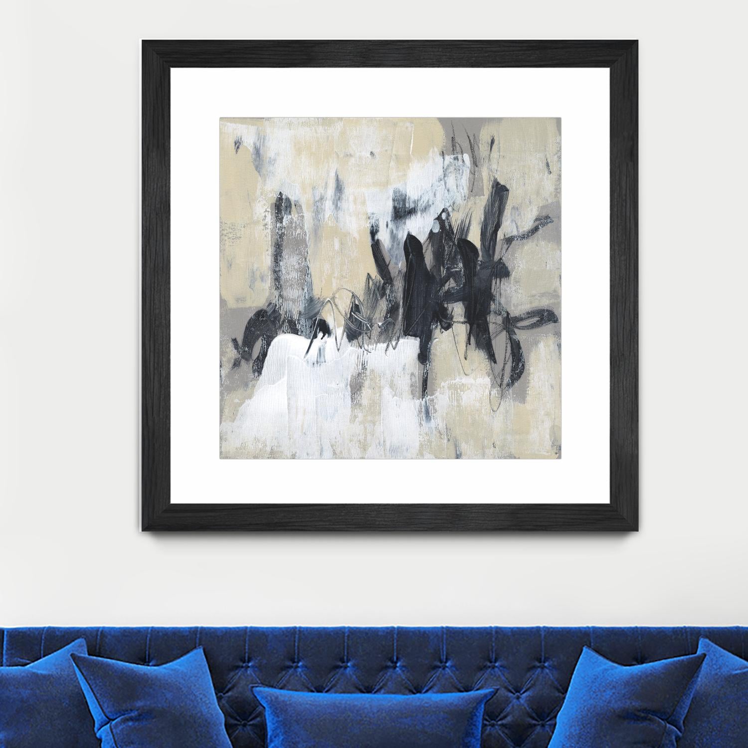 Neutral Exercise II by Jennifer Goldberger on GIANT ART - beige abstract abstract