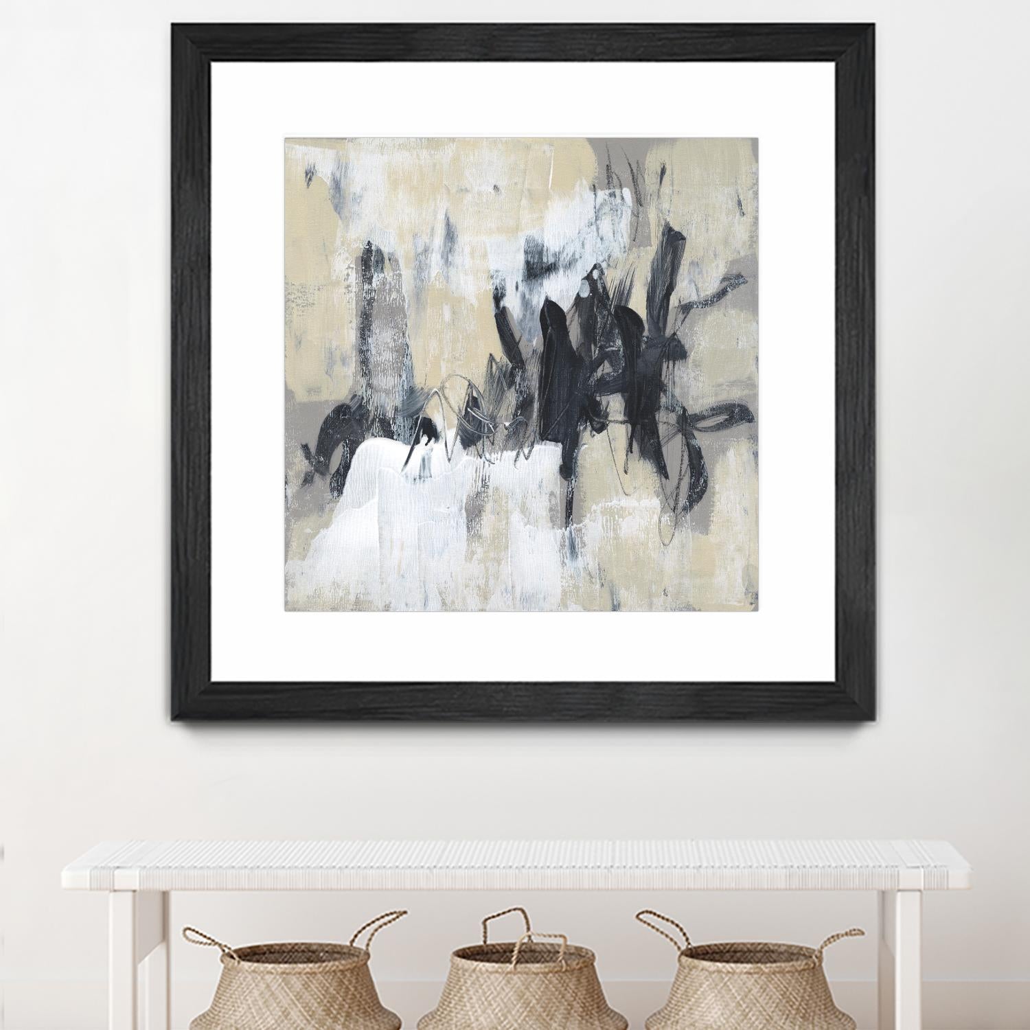 Neutral Exercise II by Jennifer Goldberger on GIANT ART - beige abstract abstract