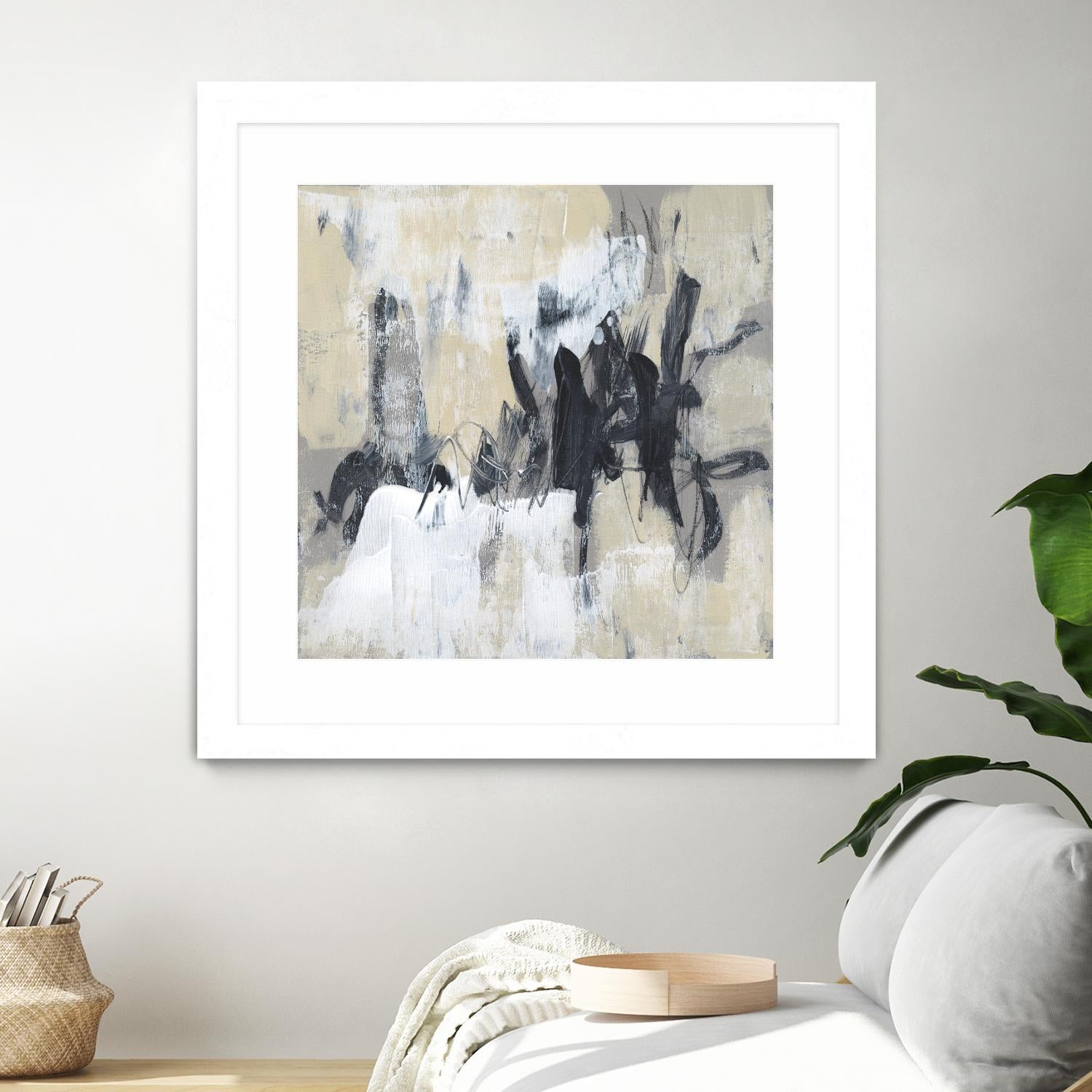 Neutral Exercise II by Jennifer Goldberger on GIANT ART - beige abstract abstract