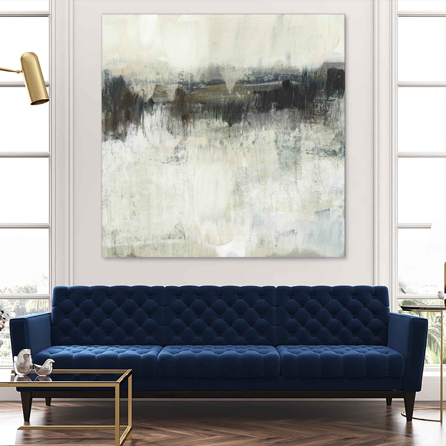 Neutral Horizon Line I by Jennifer Goldberger on GIANT ART - beige abstract abstract